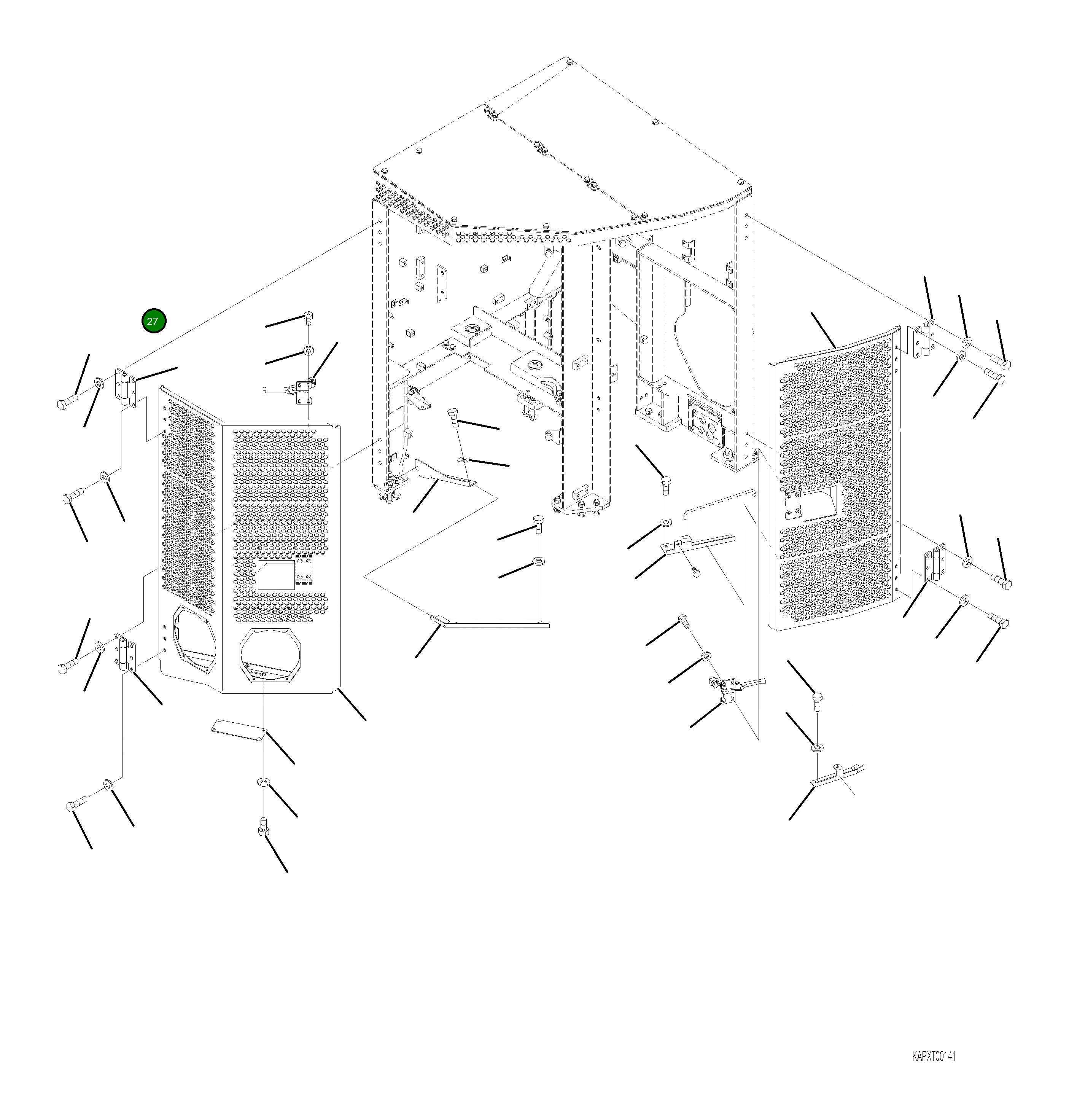 Крышка 4A1-54-22160 Komatsu