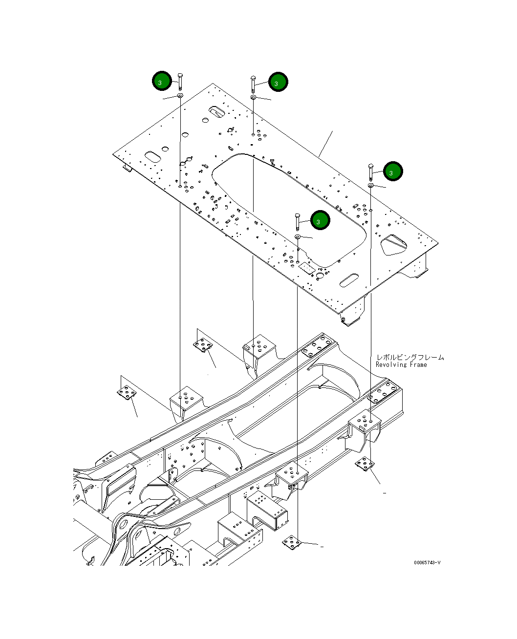Болт 21T-54-31130 Komatsu