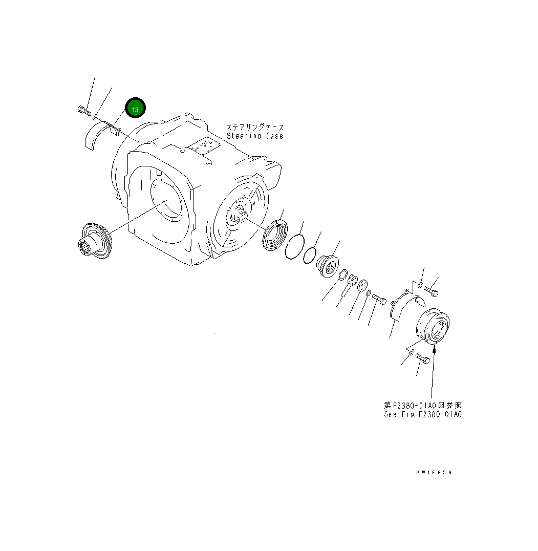 Крышка 19M-22-12410 Komatsu
