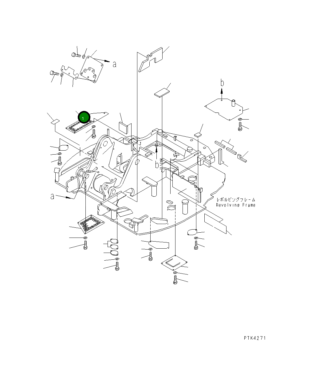Крышка 21Y-46-11211 Komatsu