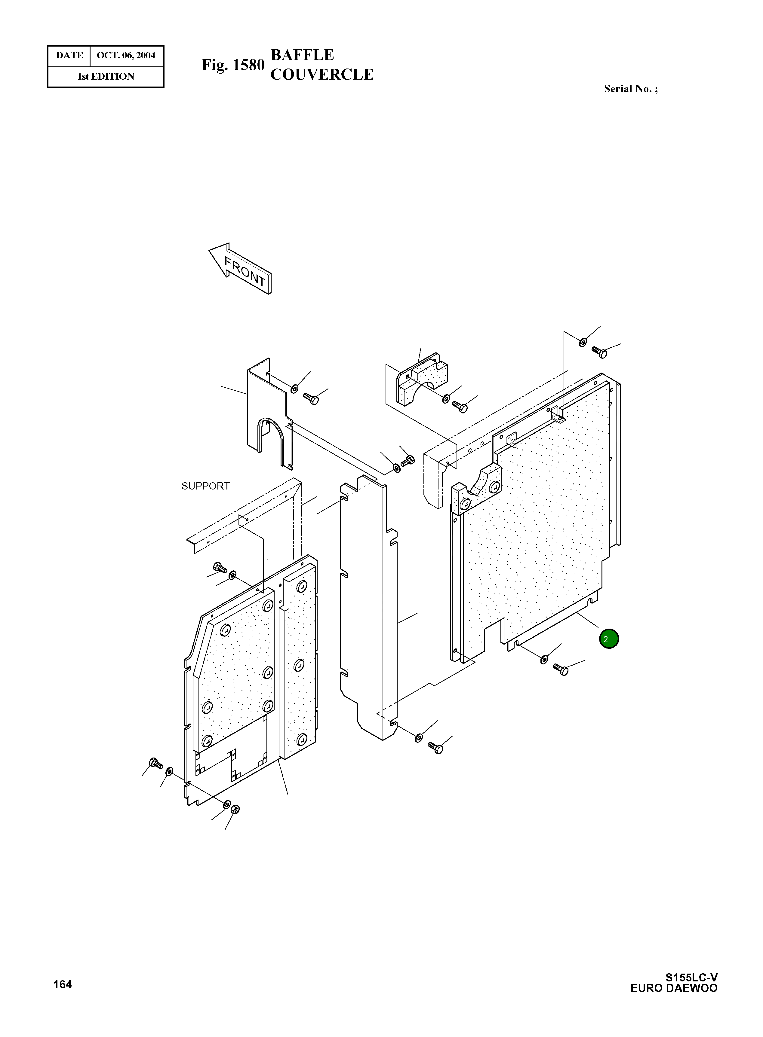 Крышка 621-03700 Komatsu
