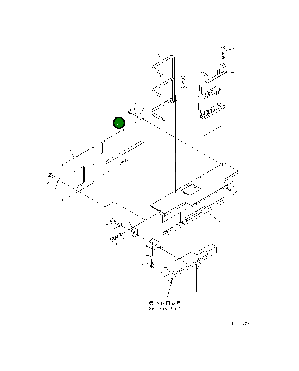 Крышка 8233-54-3521 Komatsu