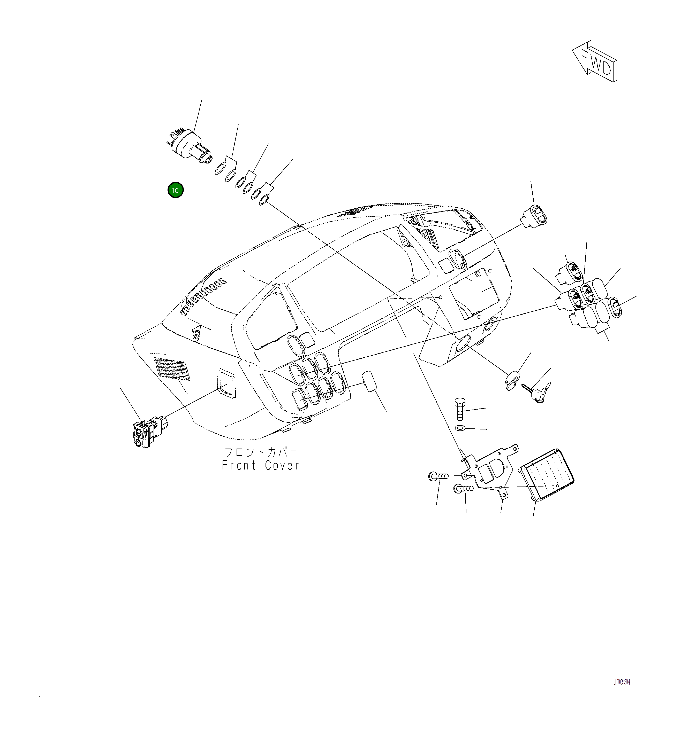 Крышка 423-06-51161  Komatsu