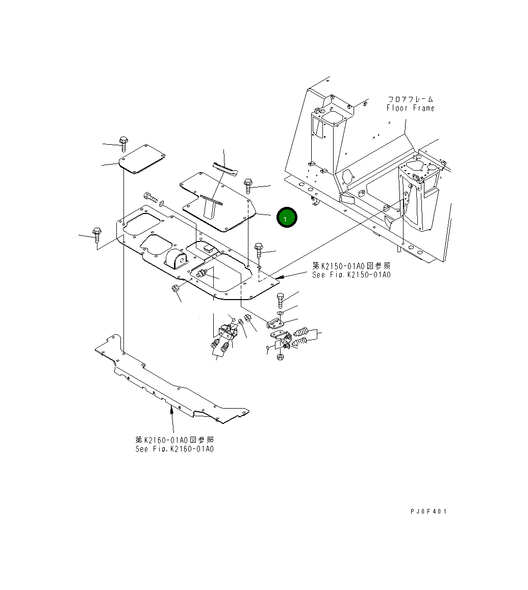 Крышка 11Y-54-13133  Komatsu
