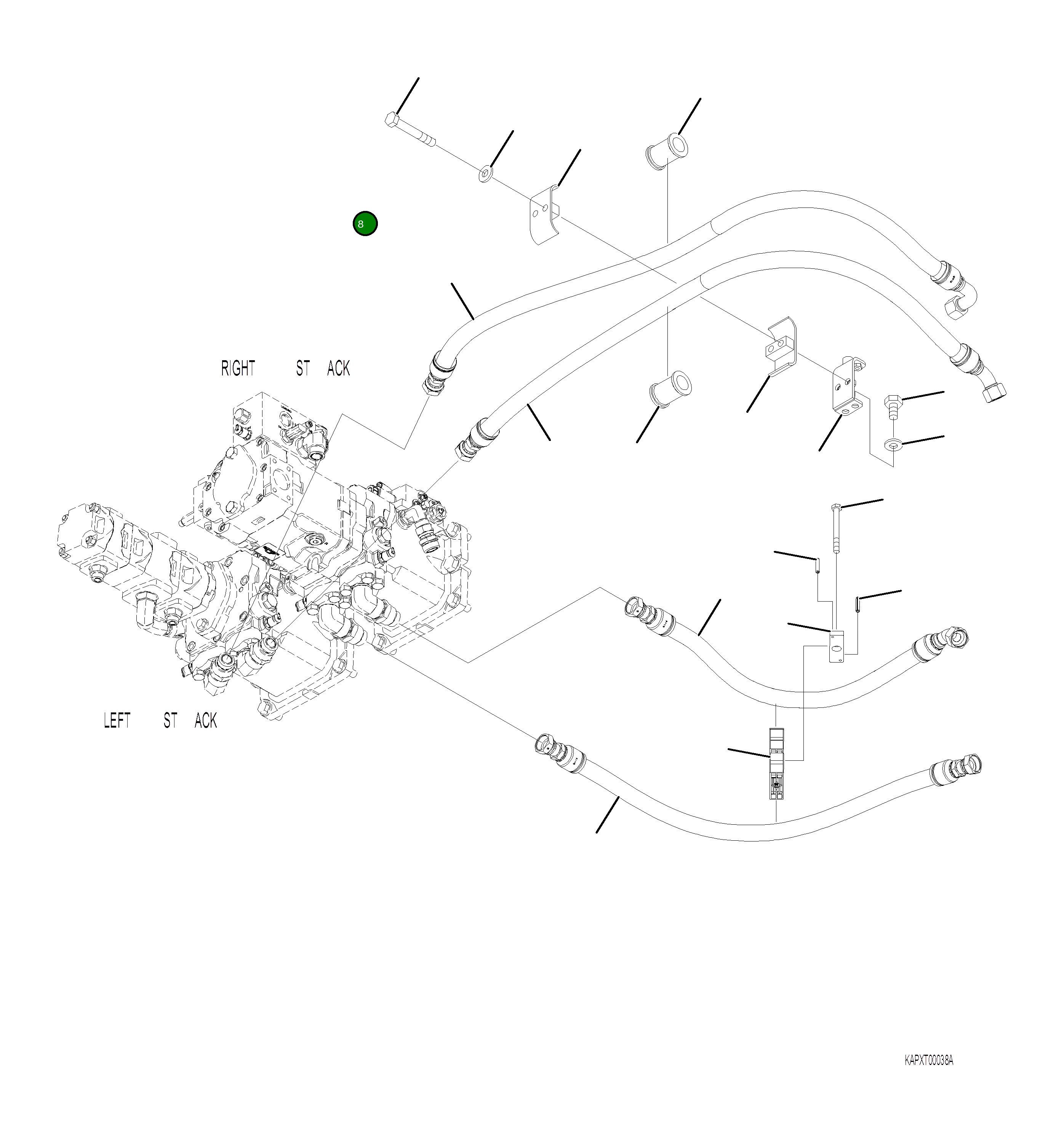 Болт 02010-80576  Komatsu