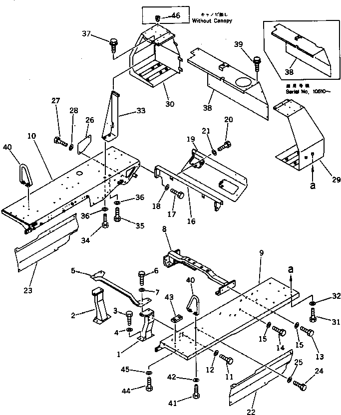Болт 01439-01230  Komatsu