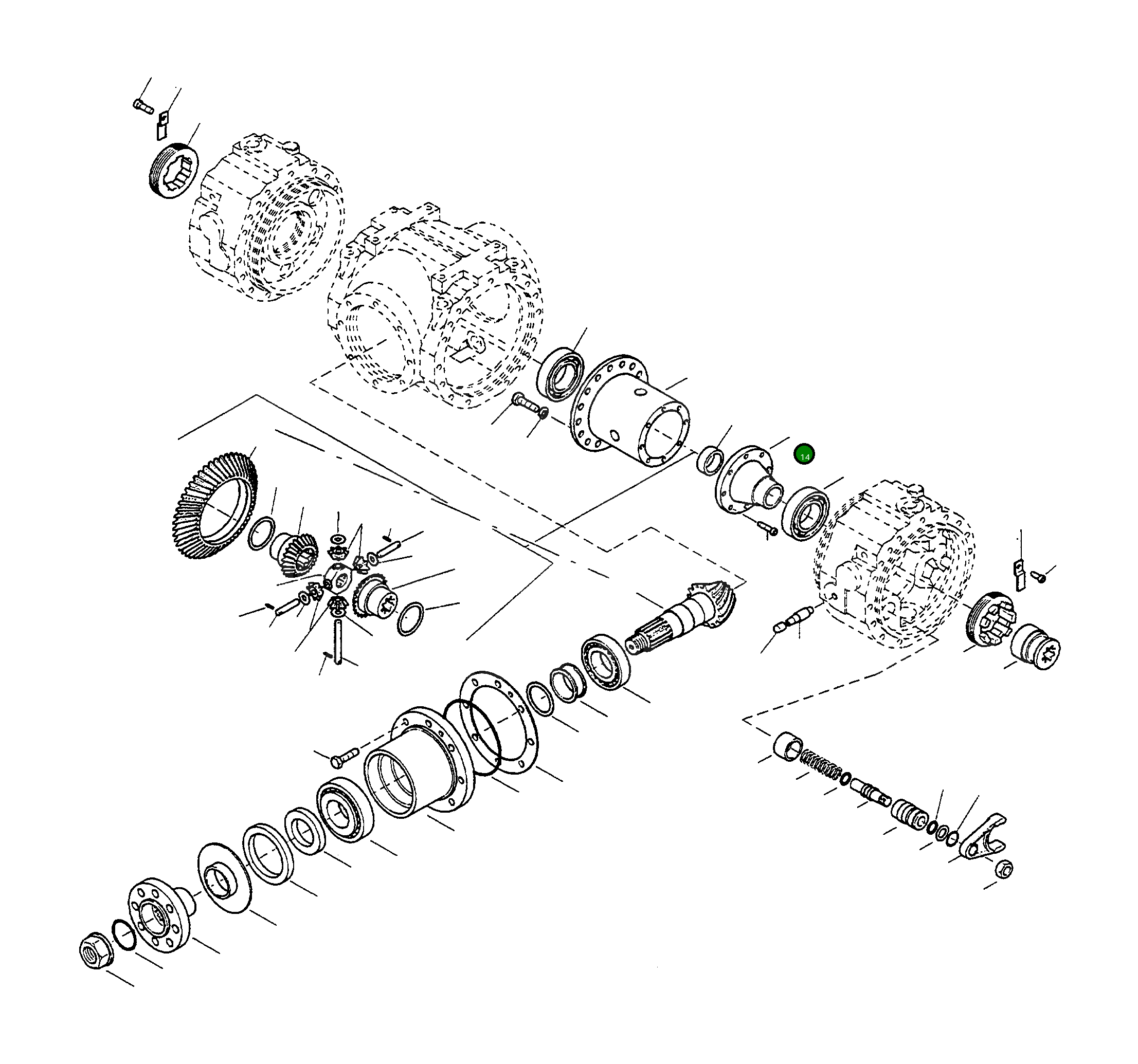 Крышка 4916978M1 Komatsu