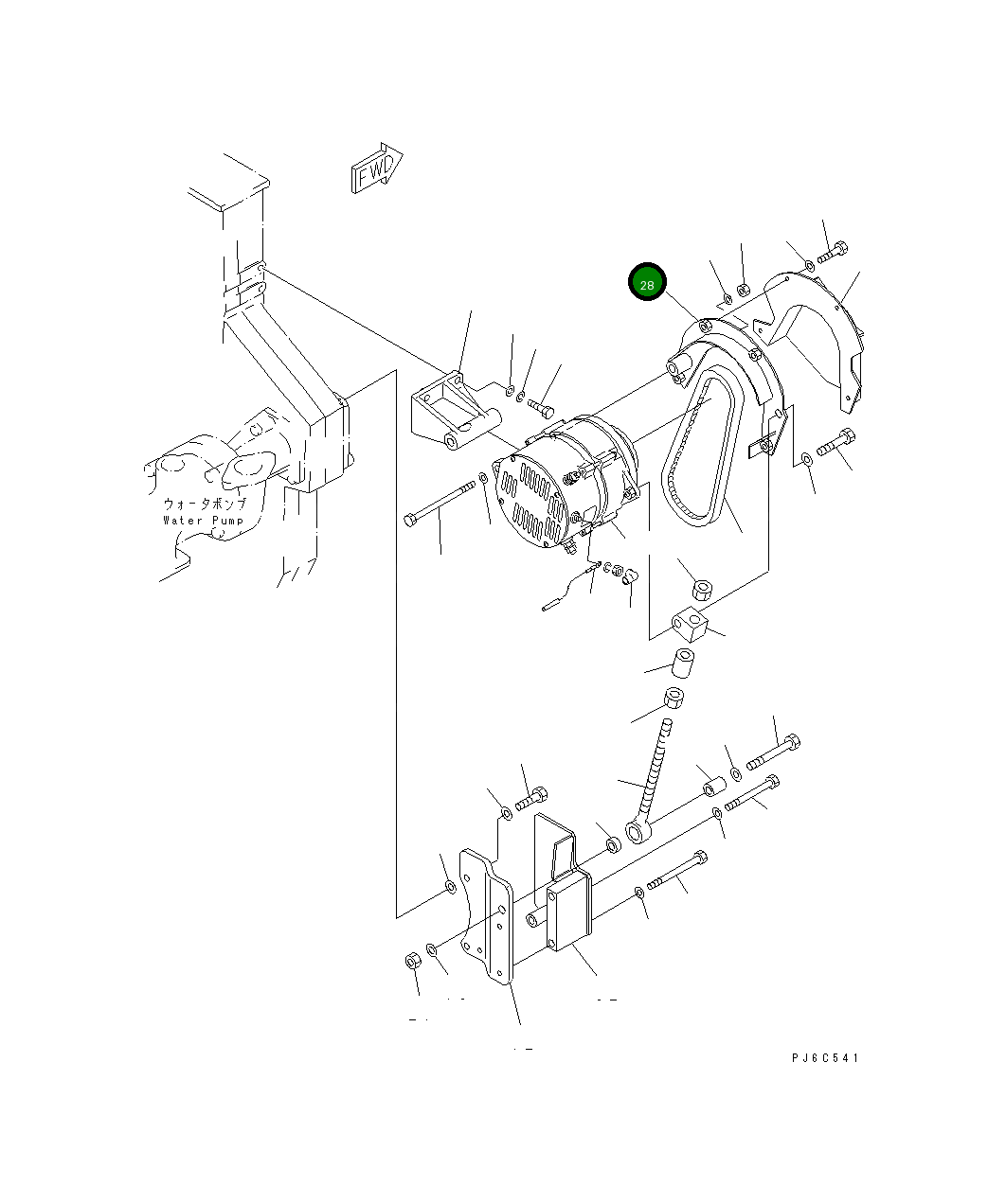 Крышка 6162-85-6210 Komatsu