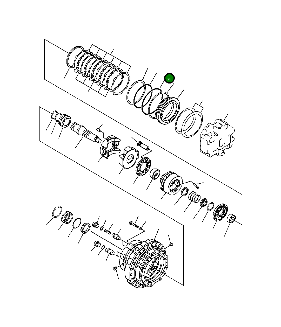 Кольцо уплотнительное (O-Ring) 708-8K-15160 Komatsu
