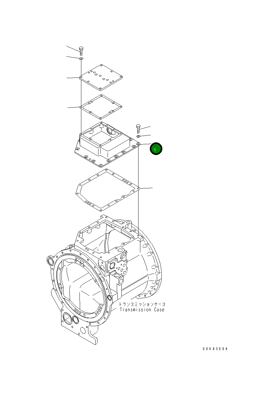 Крышка 17M-15-45810  Komatsu