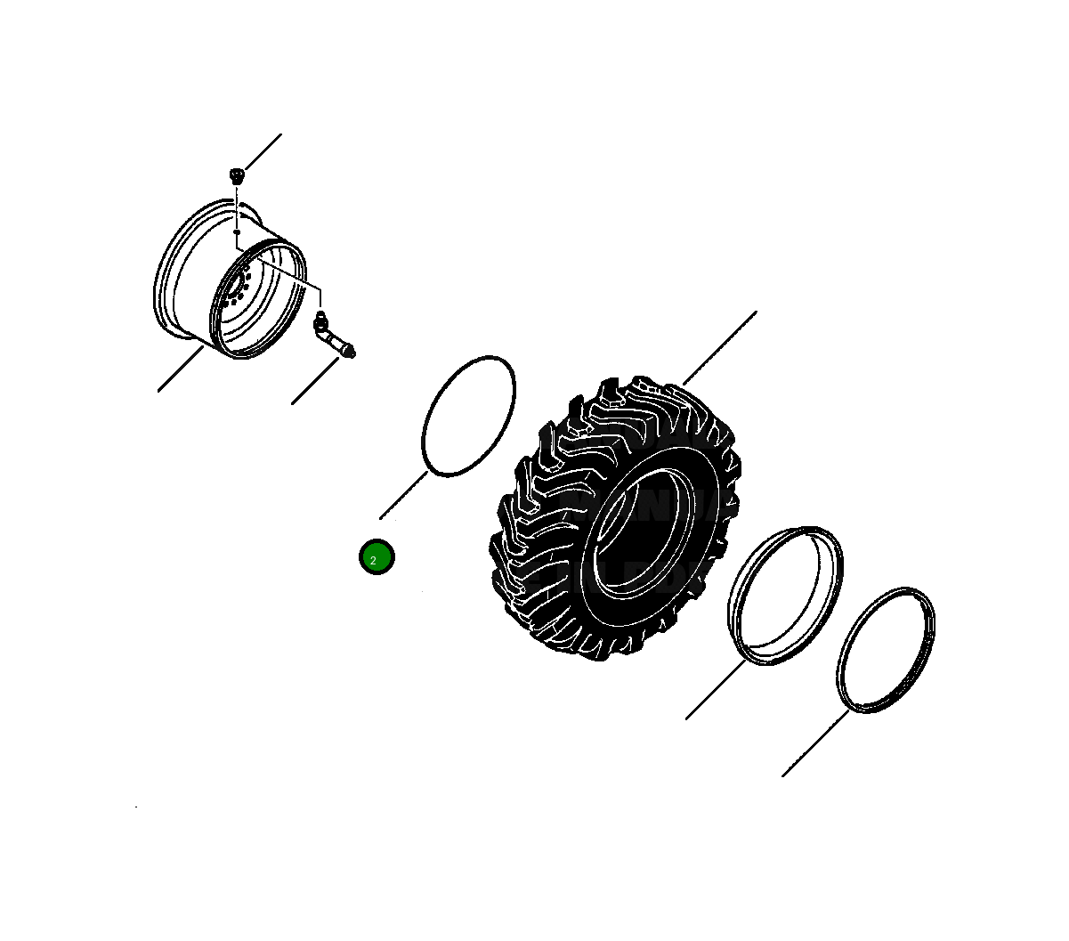 Кольцо уплотнительное (O-Ring) 145 395 H1 Komatsu