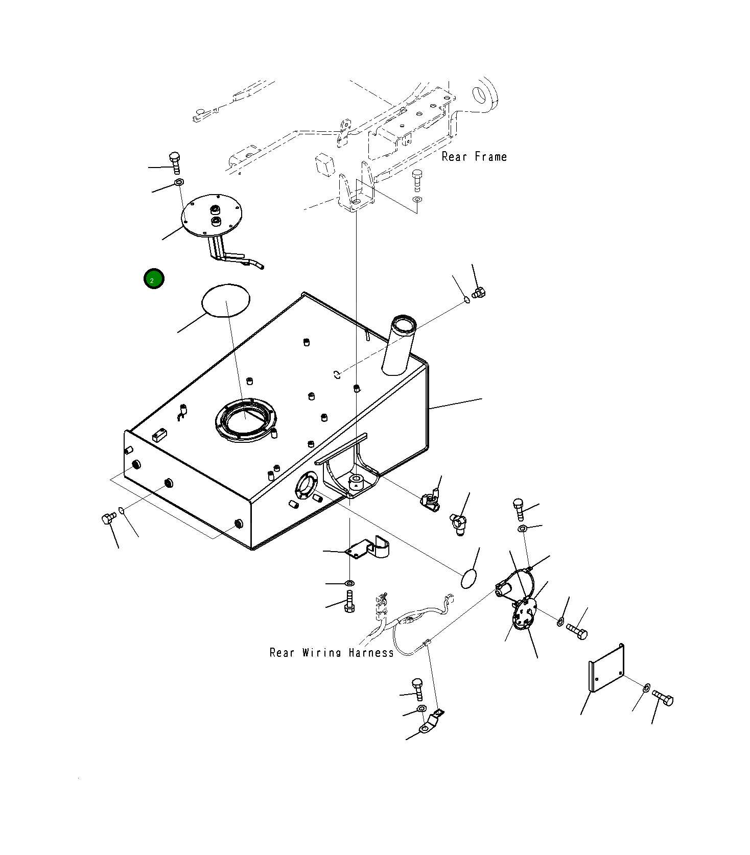 Крышка 23H-04-11131 Komatsu