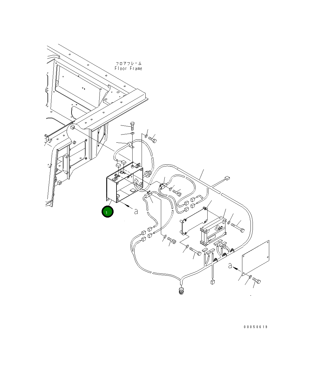 Крышка 195-06-75511  Komatsu