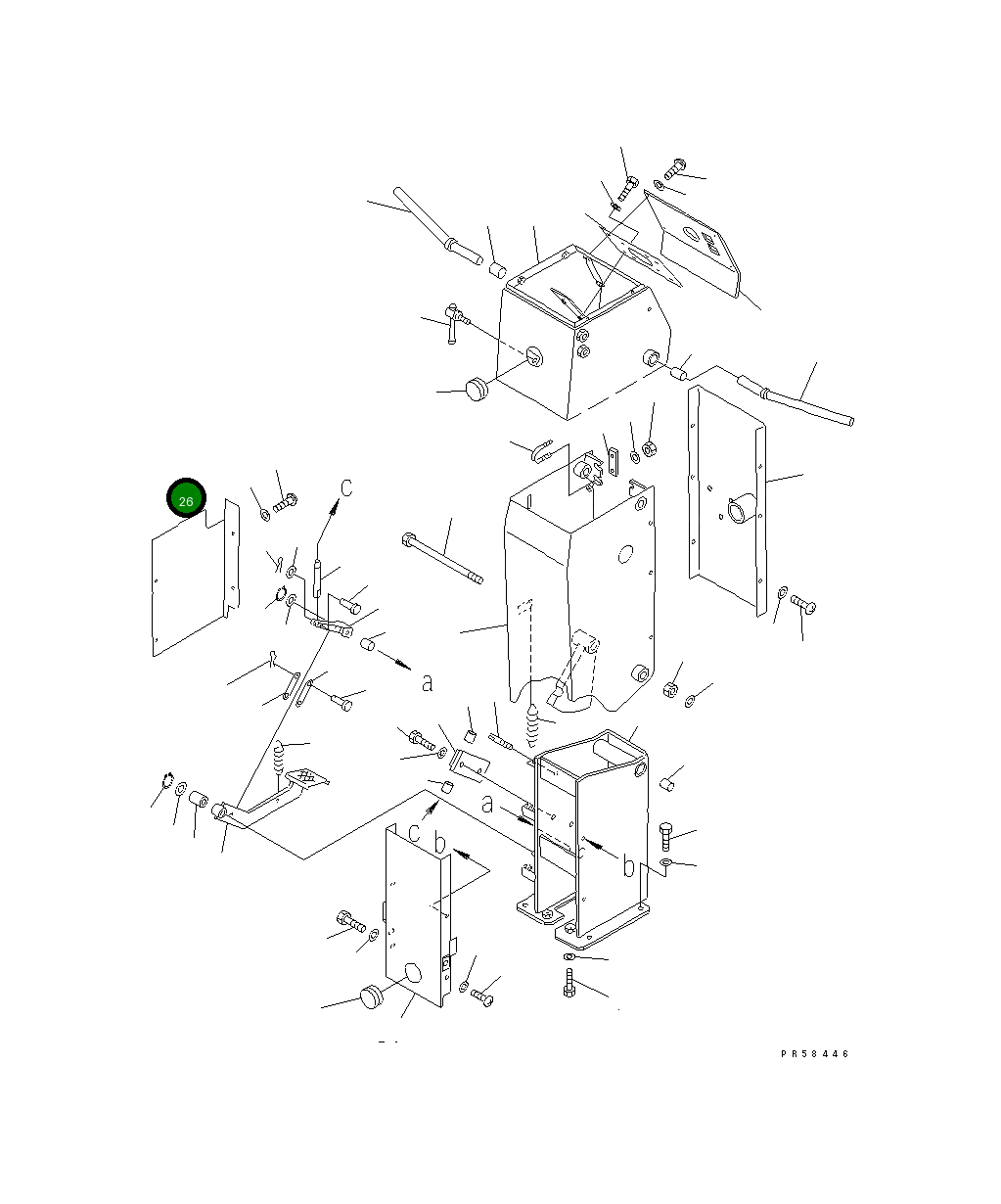 Крышка 23D-43-21590 Komatsu