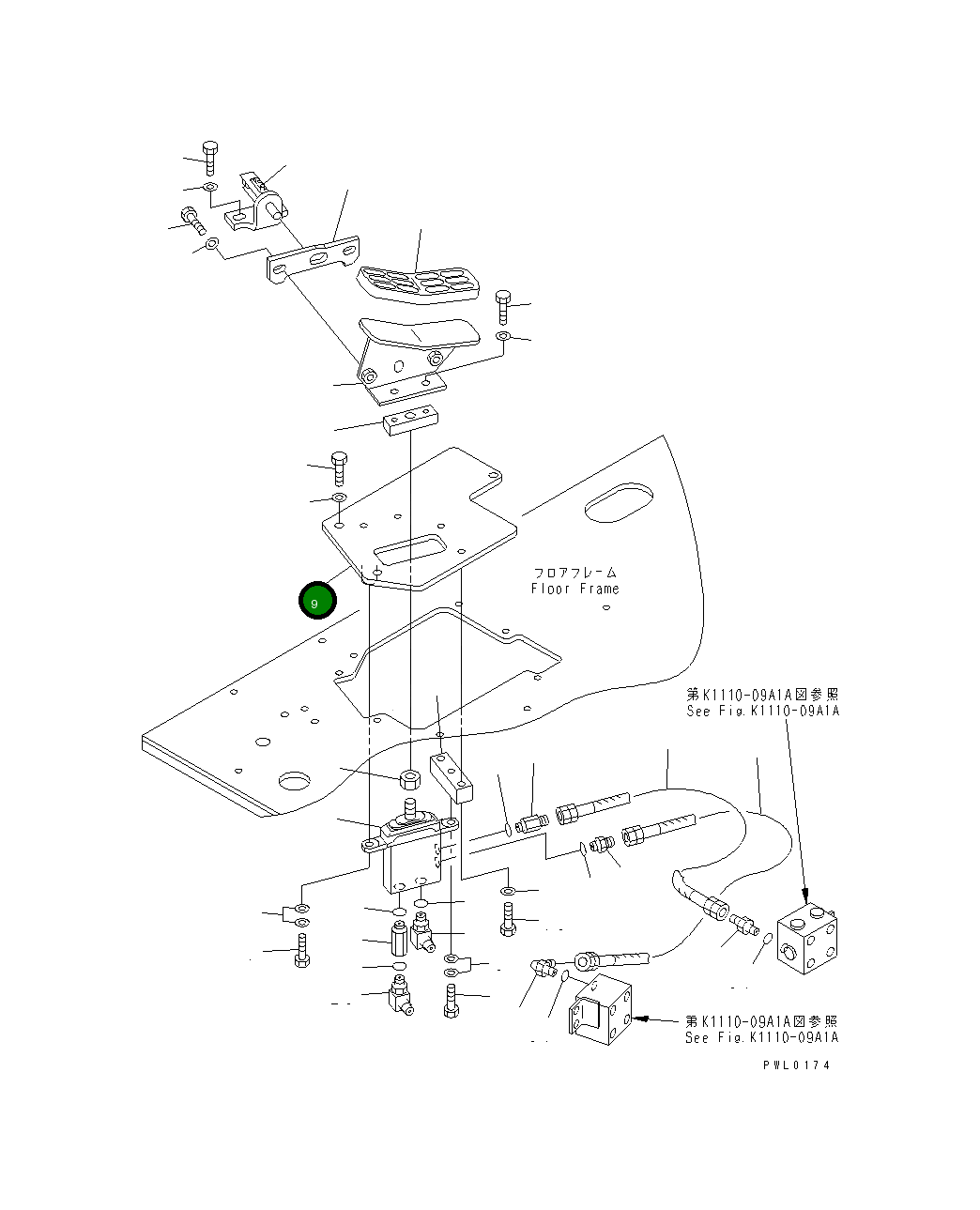 Крышка 22U-54-81620 Komatsu