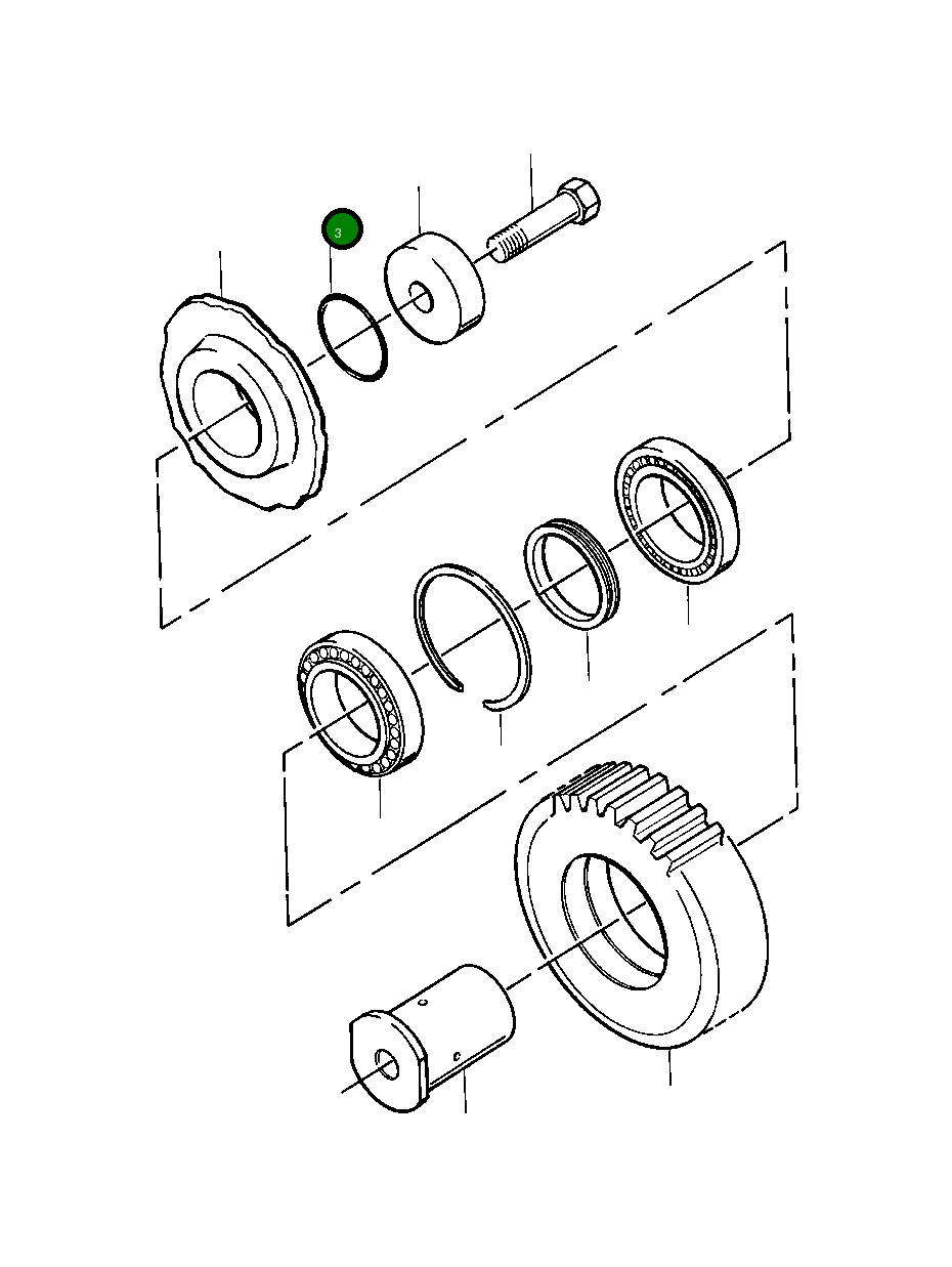 Кольцо уплотнительное (O-Ring) 290 987 R1  Komatsu