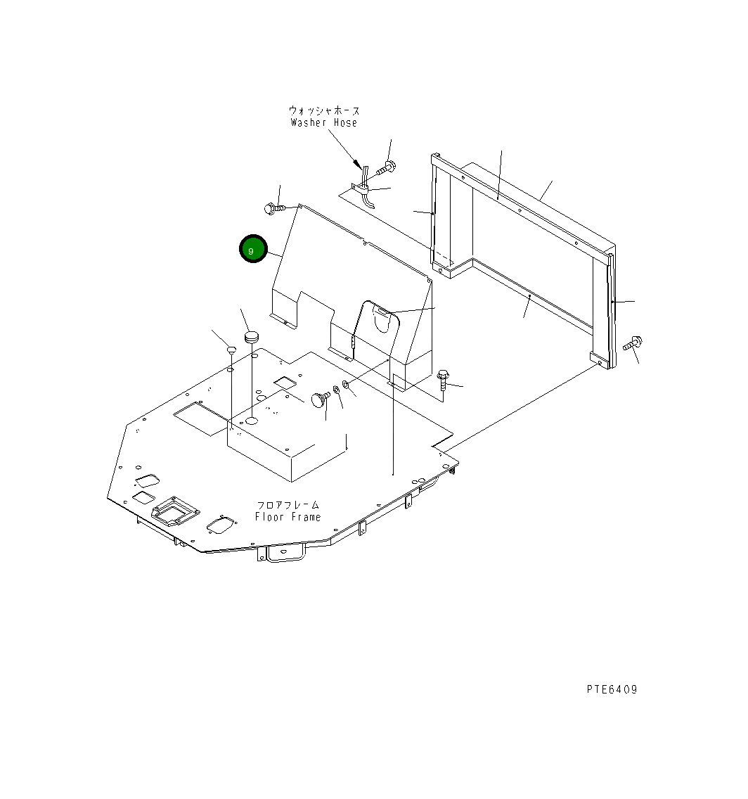 Крышка 423-S62-2470  Komatsu