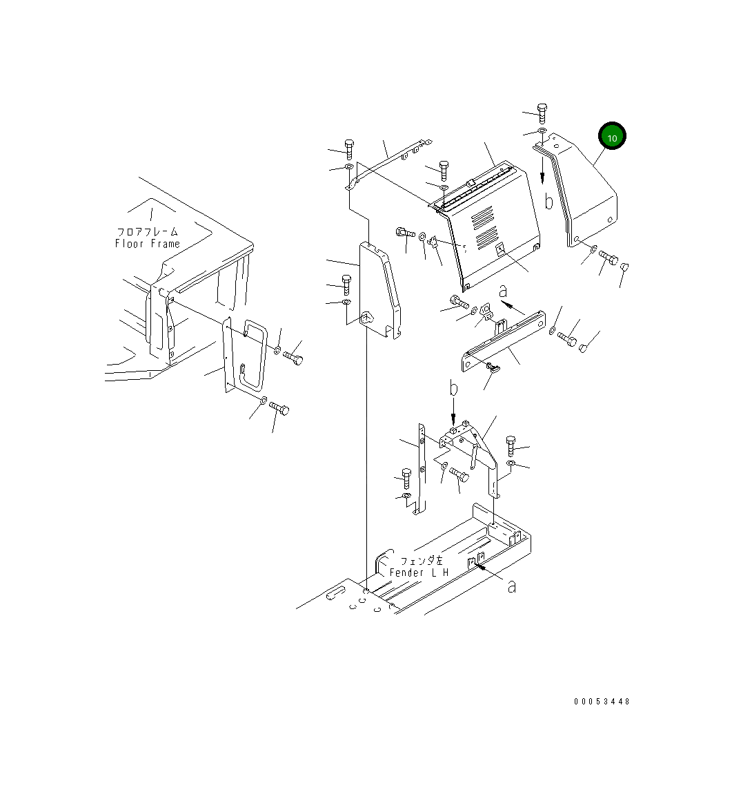 Крышка 154-54-43620  Komatsu