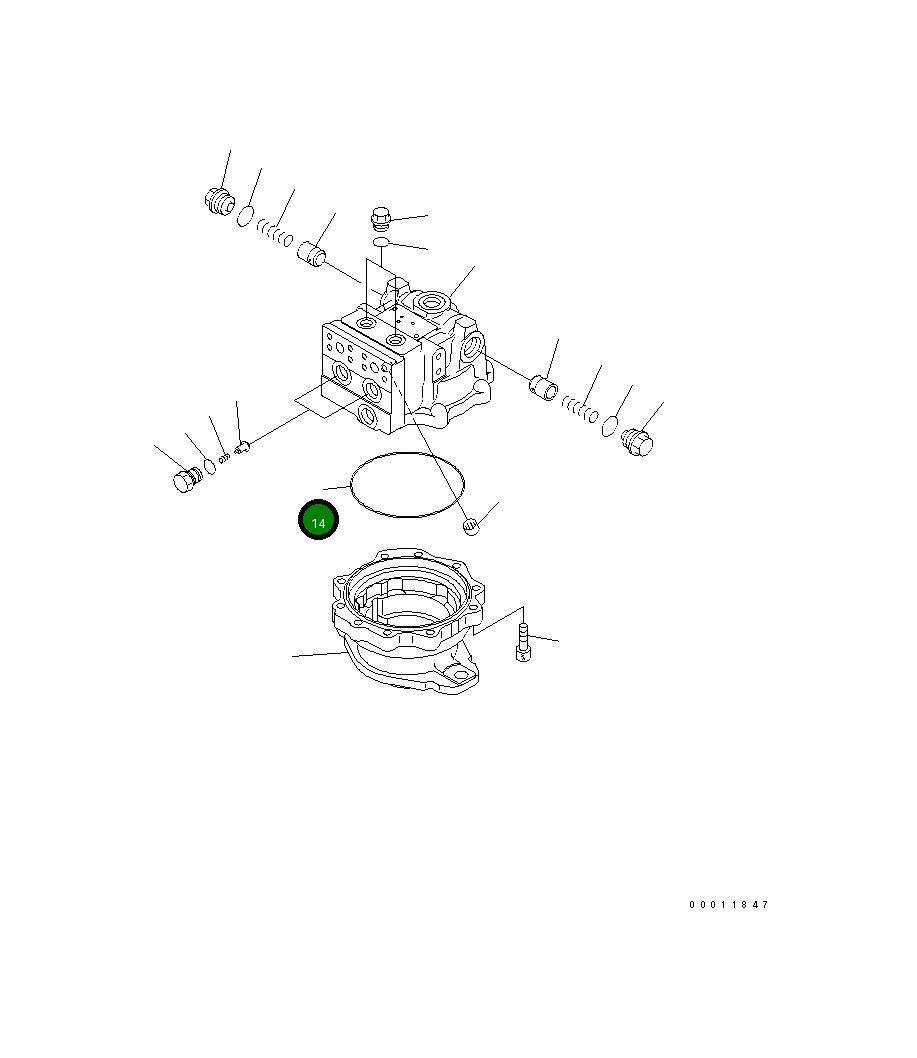 Кольцо уплотнительное (O-Ring) 706-75-42370 Komatsu