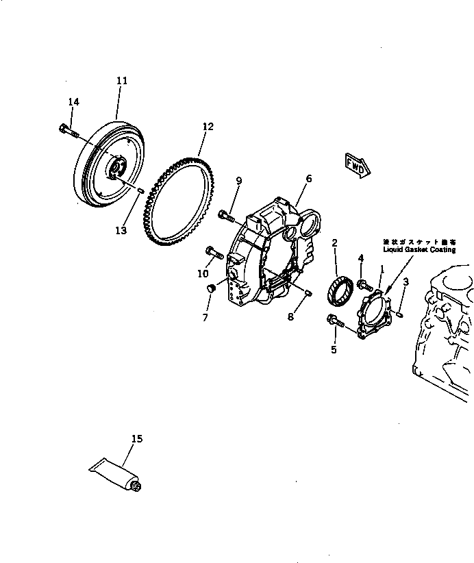 Болт YM26106-100252 Komatsu