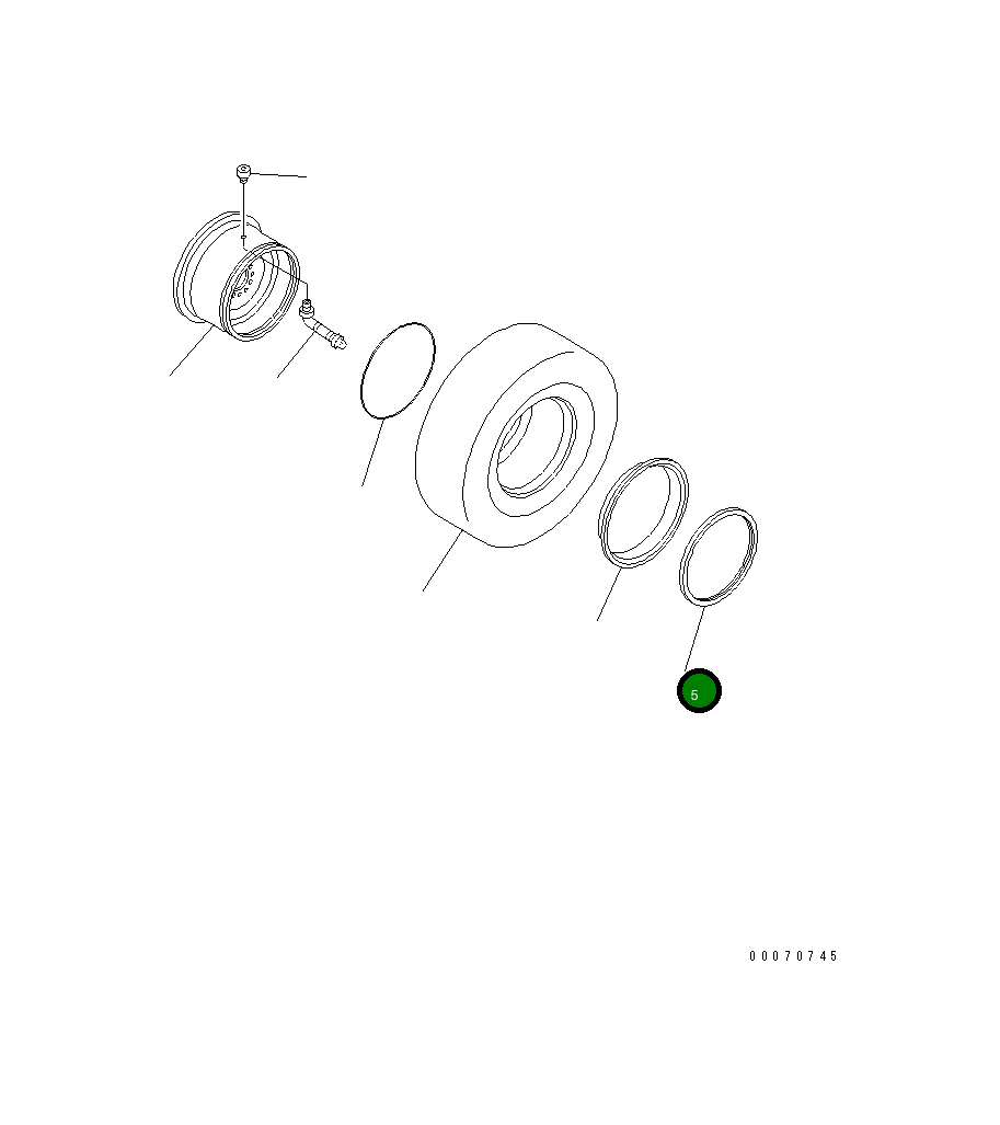 Кольцо 418-30-11140 Komatsu