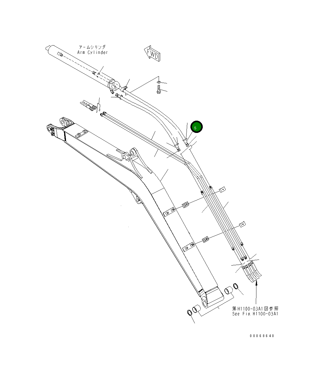 Крышка 22F-62-32420 Komatsu