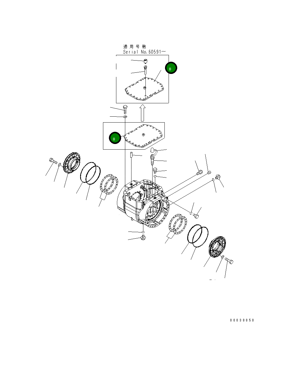 Крышка 424-22-33120  Komatsu