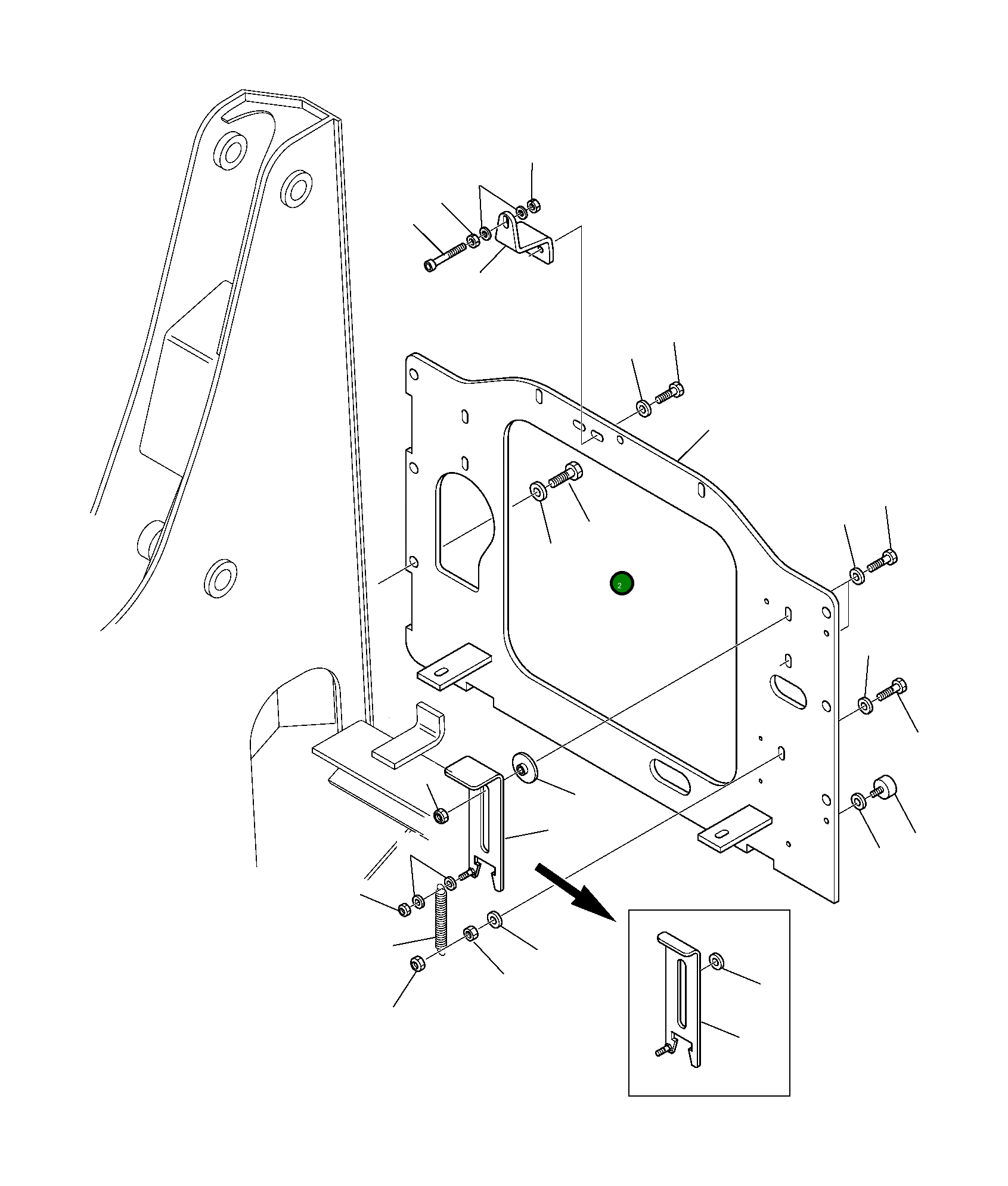 Болт 801015161  Komatsu