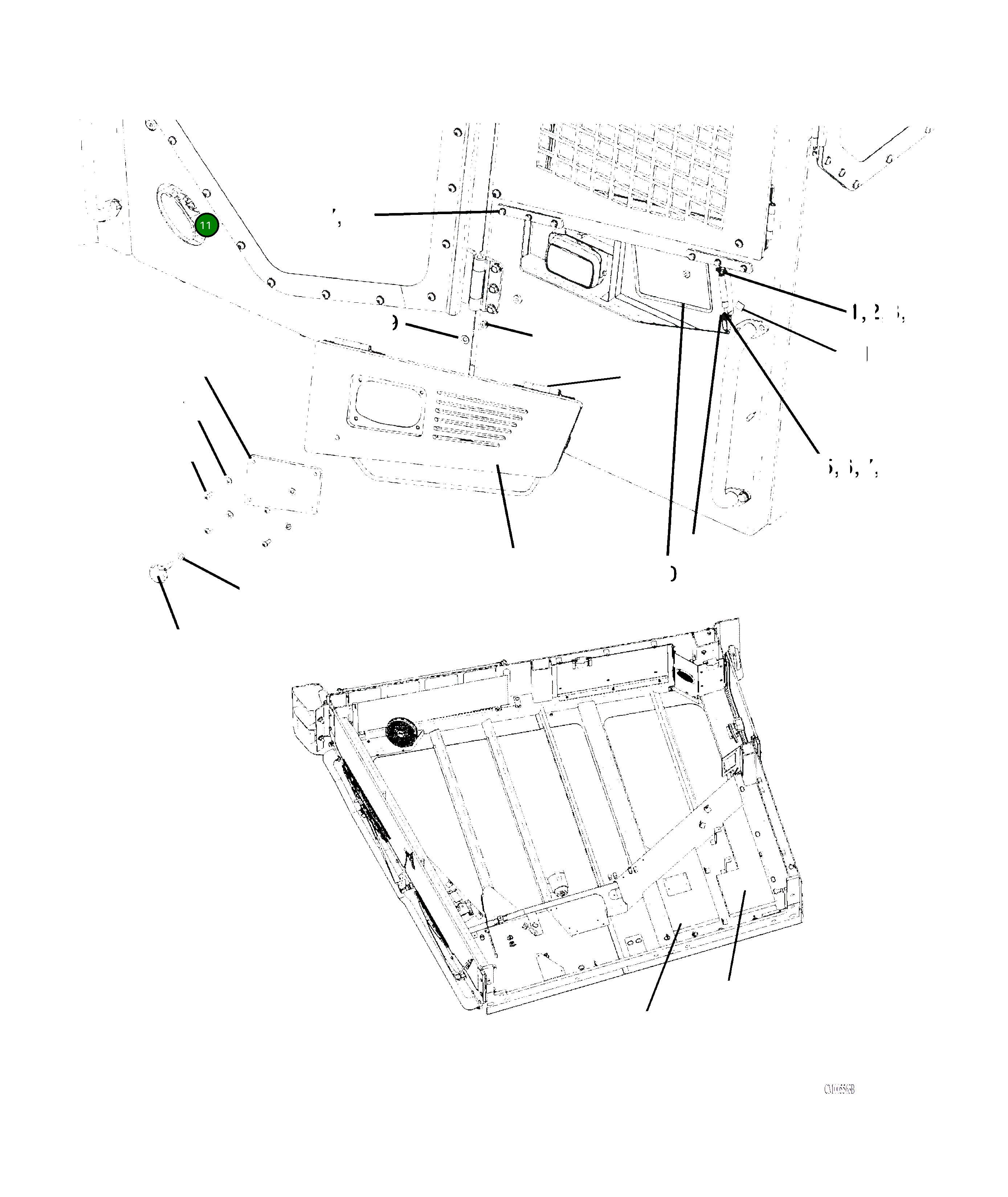 Крышка 207-53-31120  Komatsu