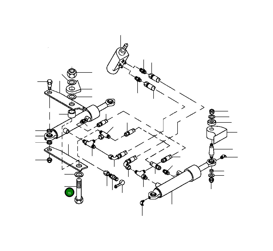 Болт 26 033 R1  Komatsu