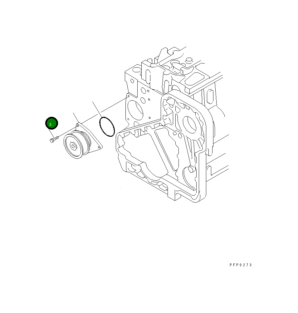 Болт 6742-01-3610 Komatsu