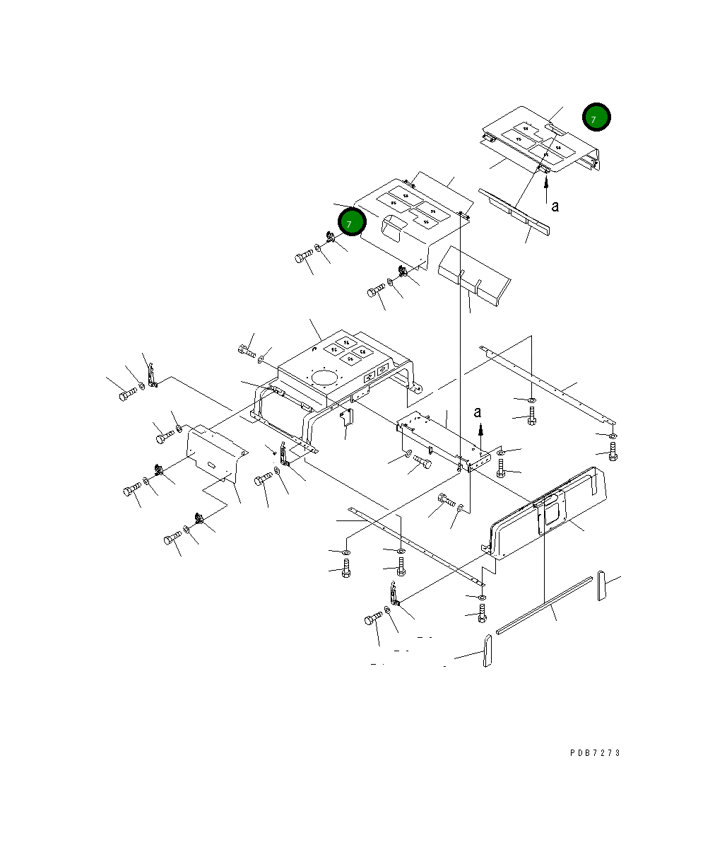 Крышка 209-54-73122  Komatsu