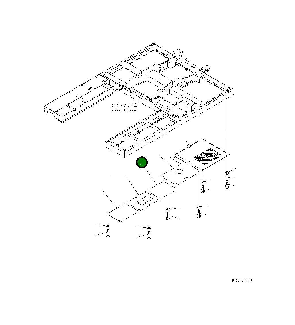 Крышка 8221-54-1380 Komatsu