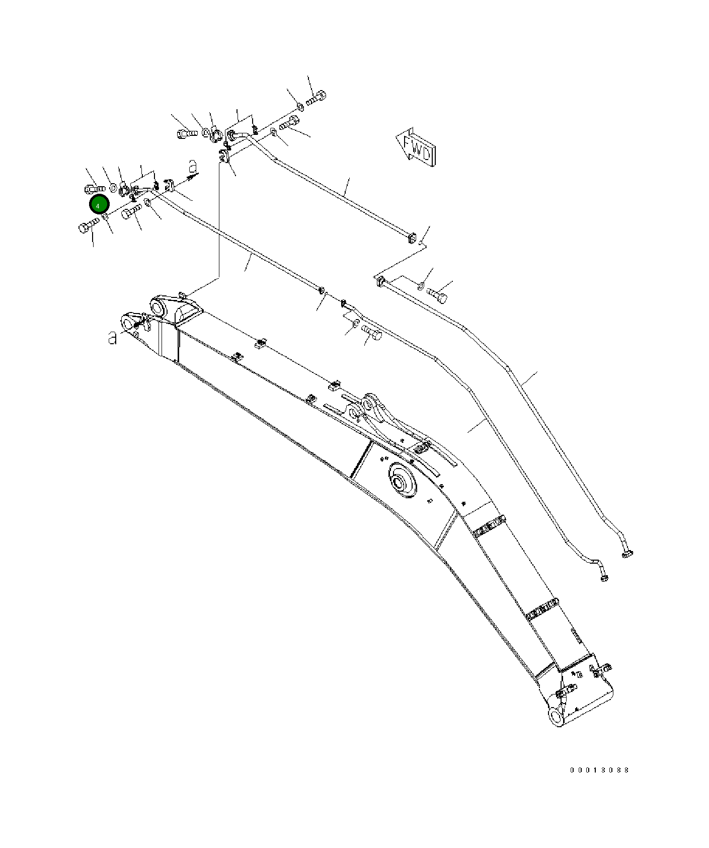 Болт 0100-81245 Komatsu