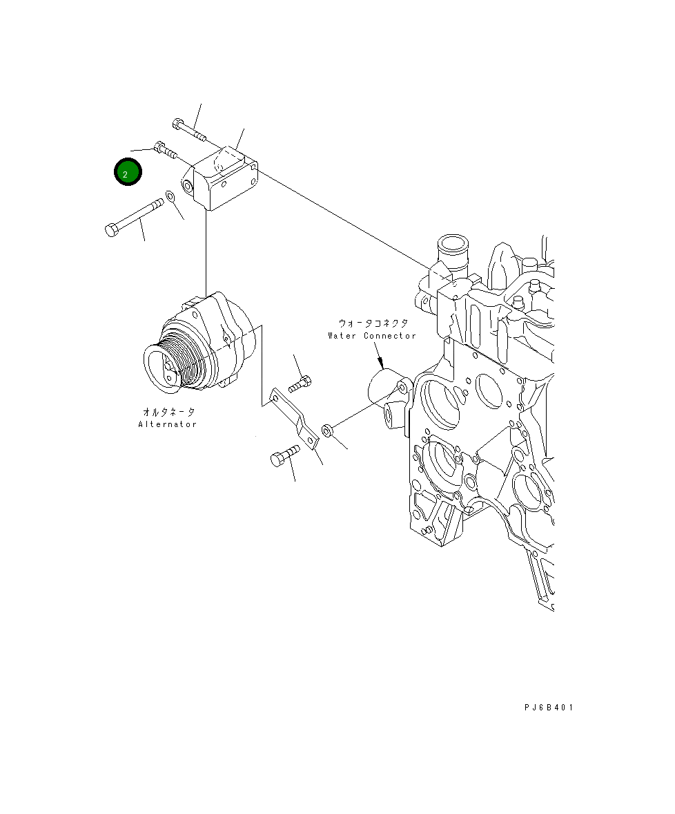 Болт 6732-21-5160 Komatsu