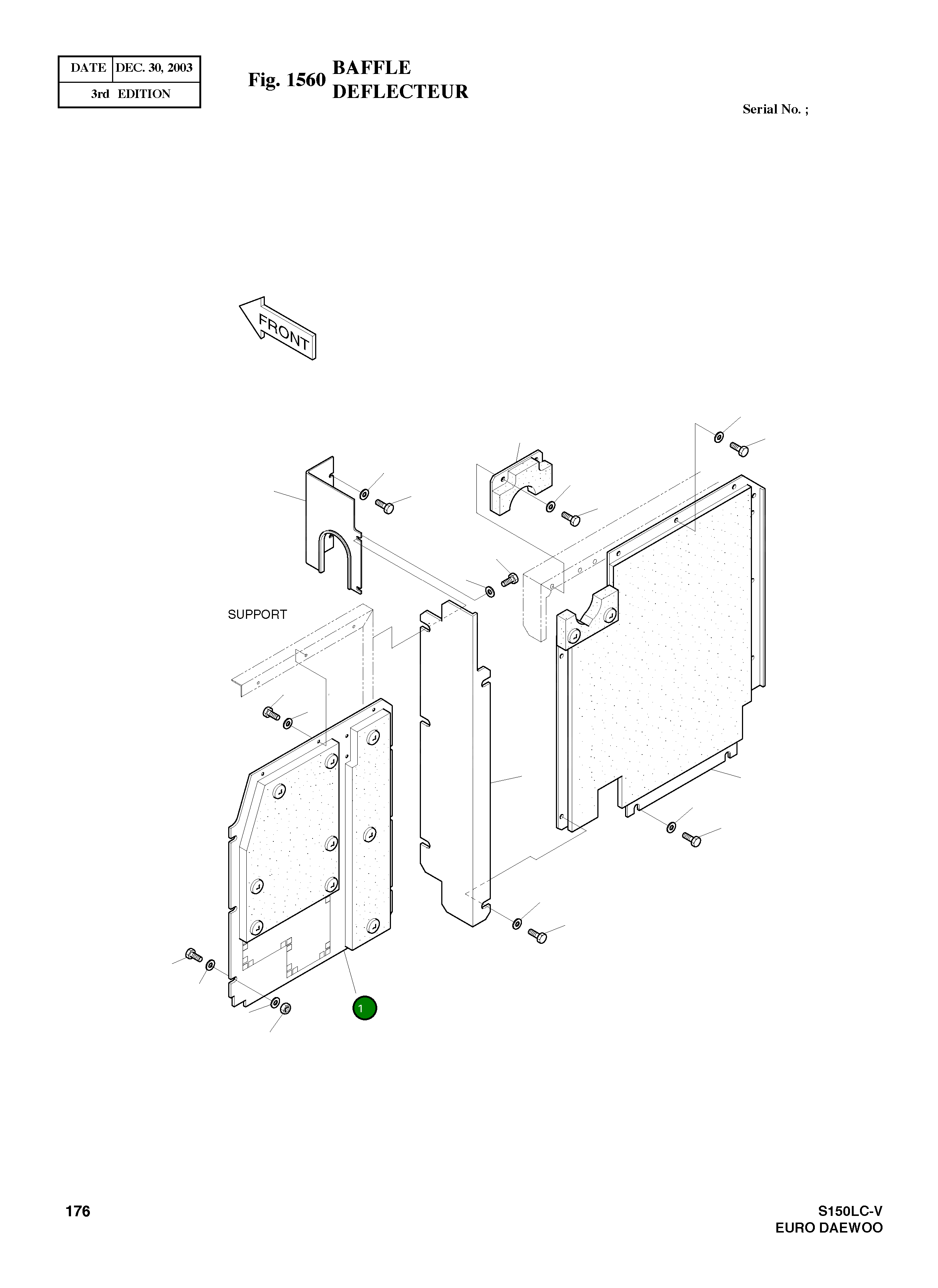 Крышка 2627-1285 Komatsu