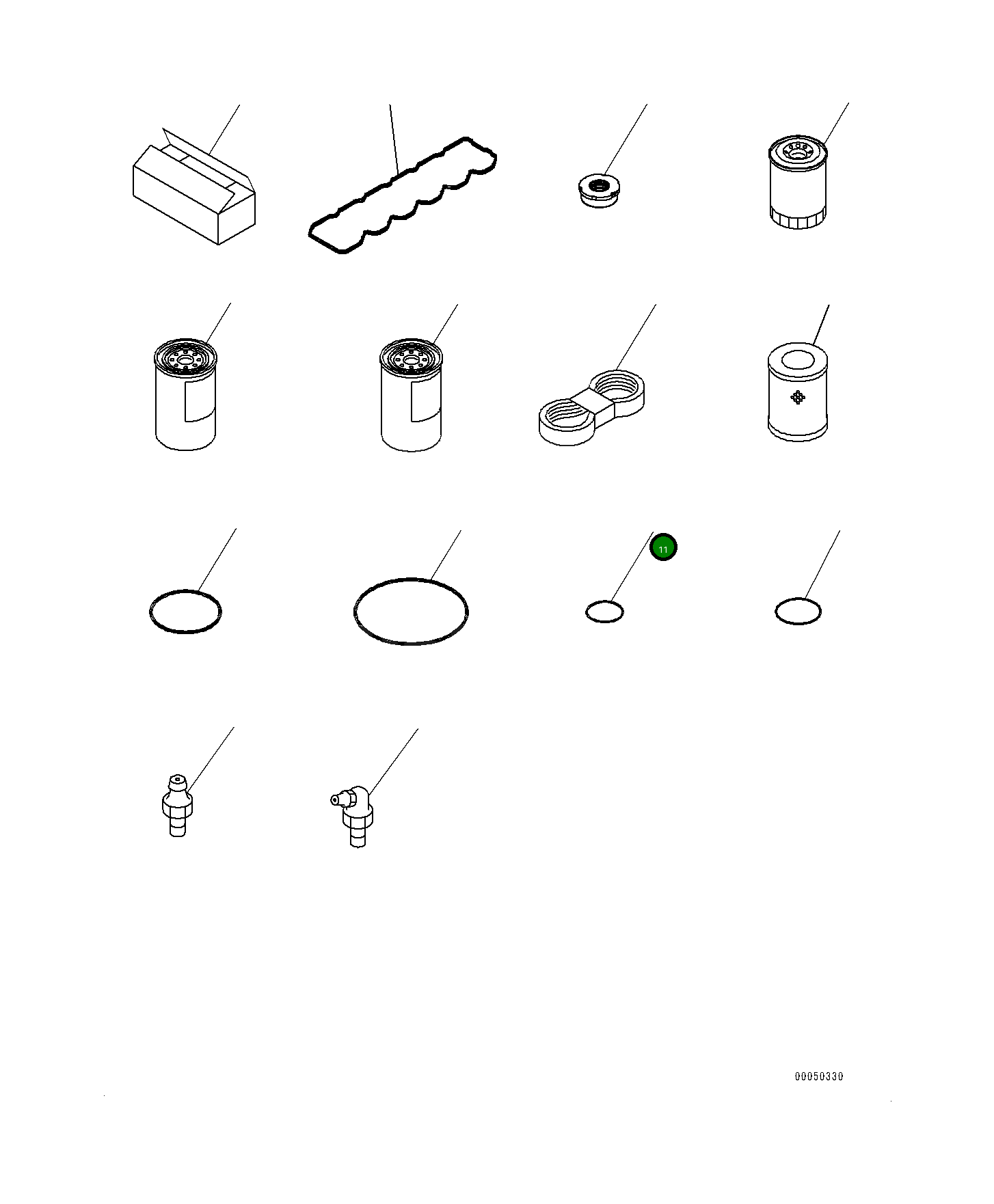 Кольцо уплотнительное (O-Ring) 0700211223 Komatsu