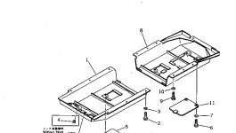 Крышка 125-54-26120 Komatsu