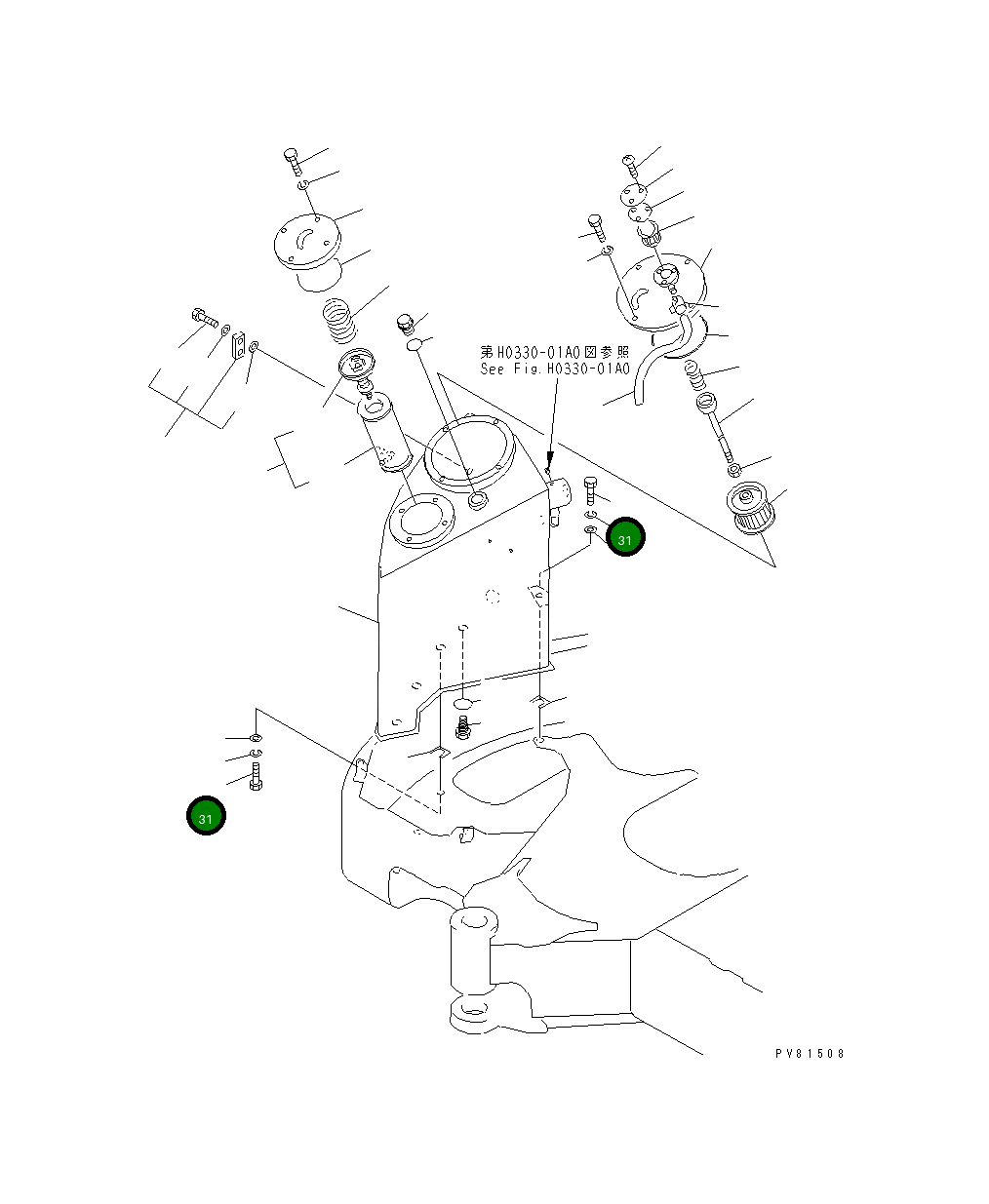Болт YM26116-140402 Komatsu