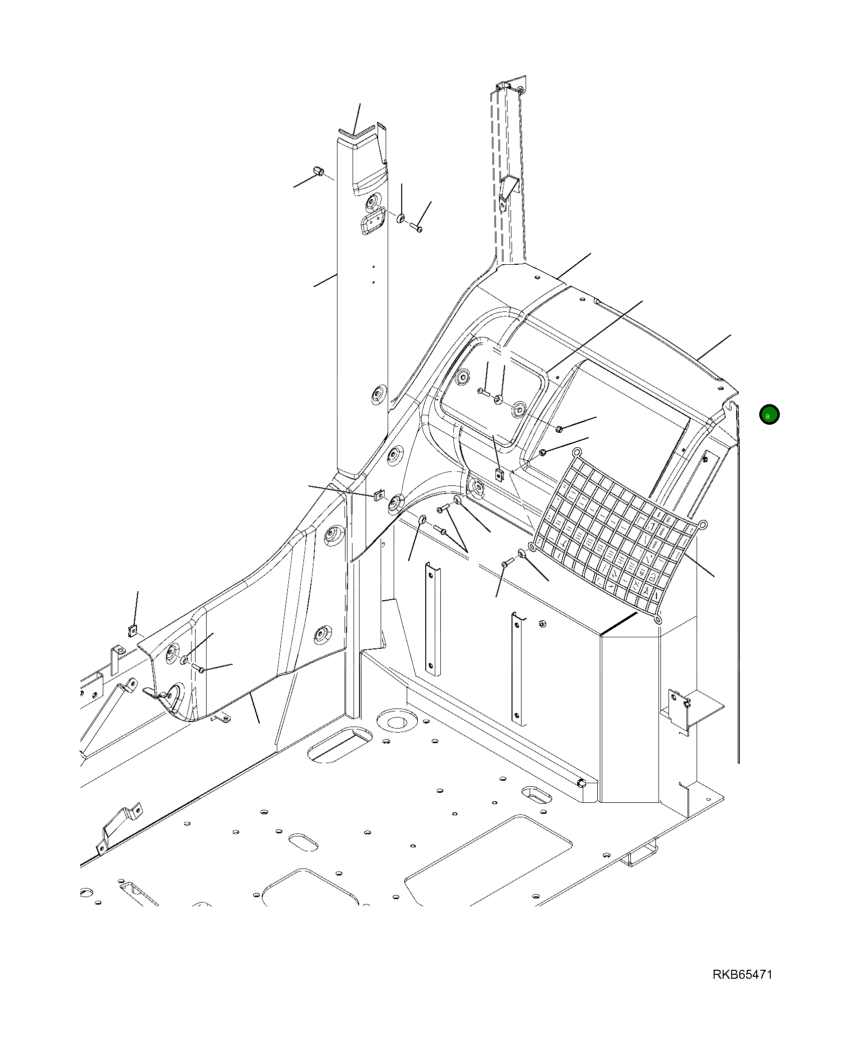 Крышка 21W-54-R1460 Komatsu