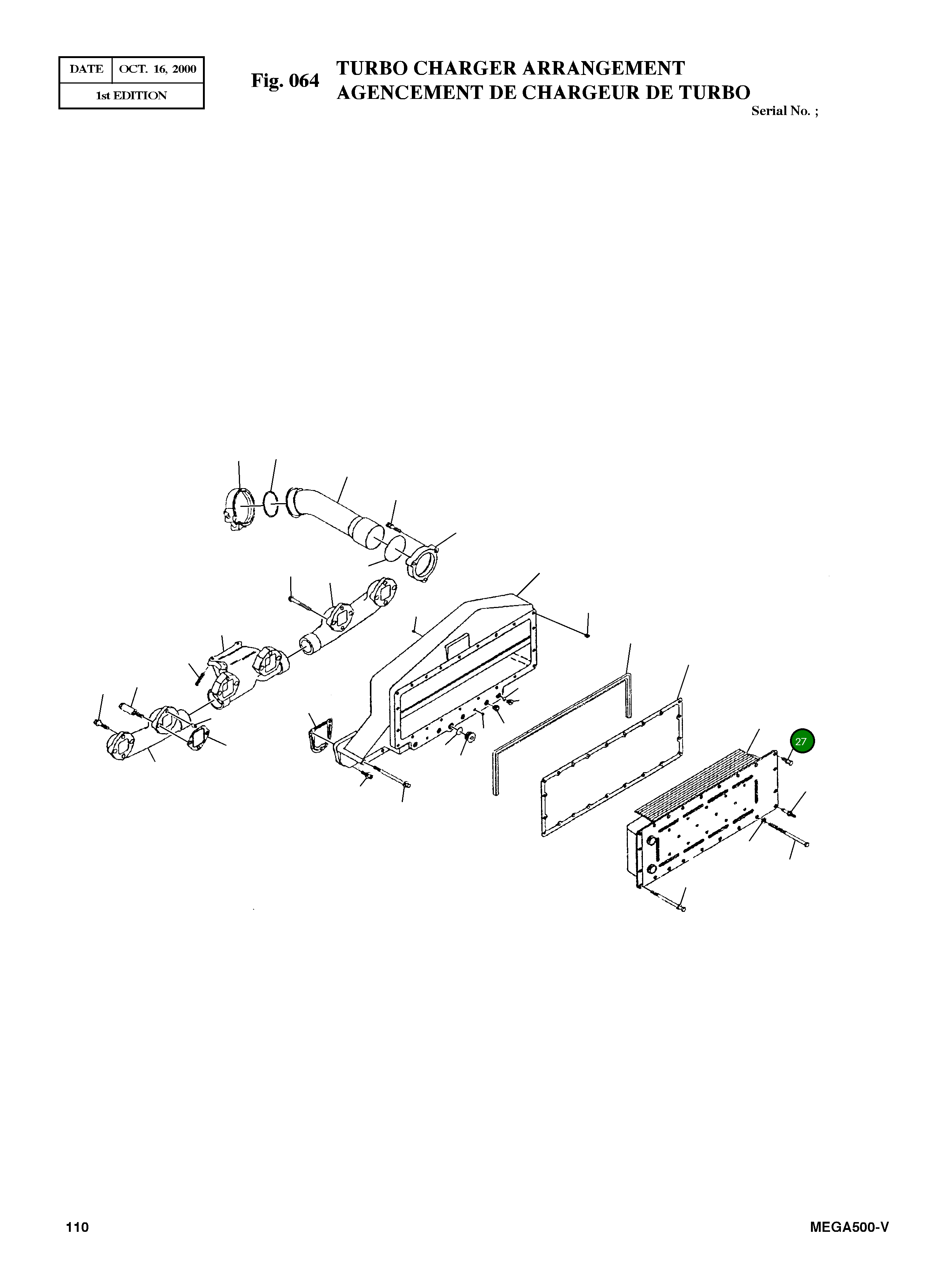 Болт 3040838 Komatsu