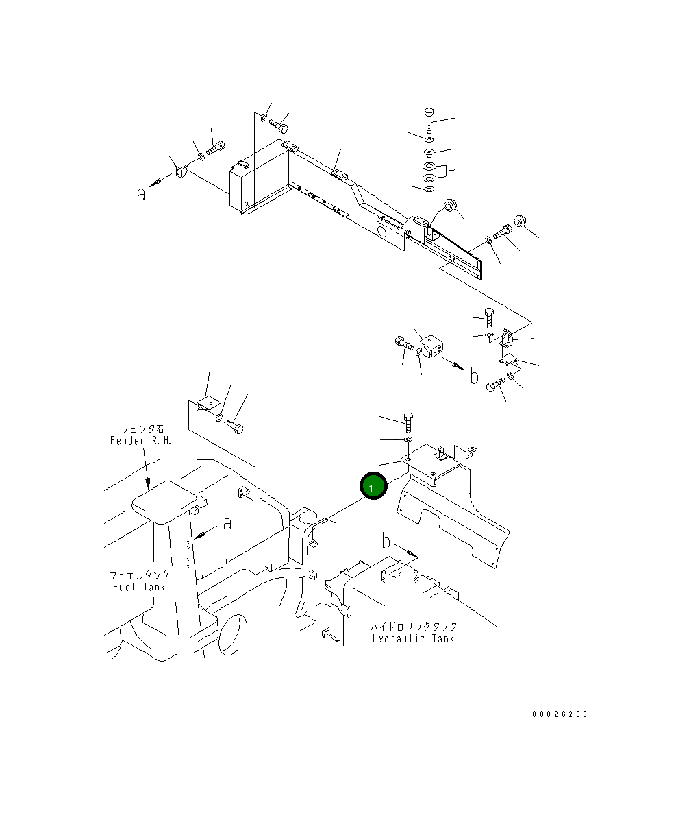 Крышка 19M-54-33610  Komatsu