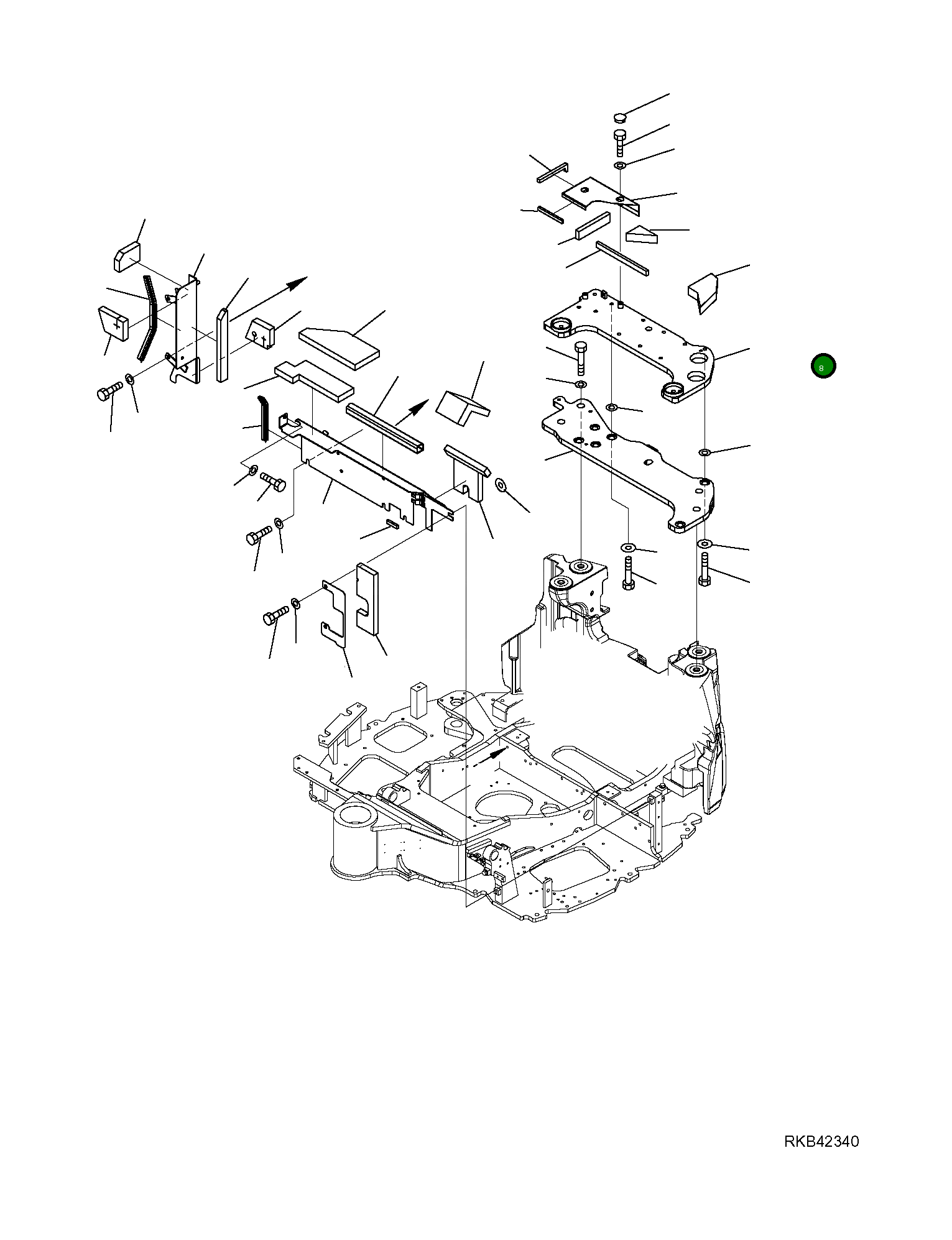 Крышка 22M-54-R1871 Komatsu