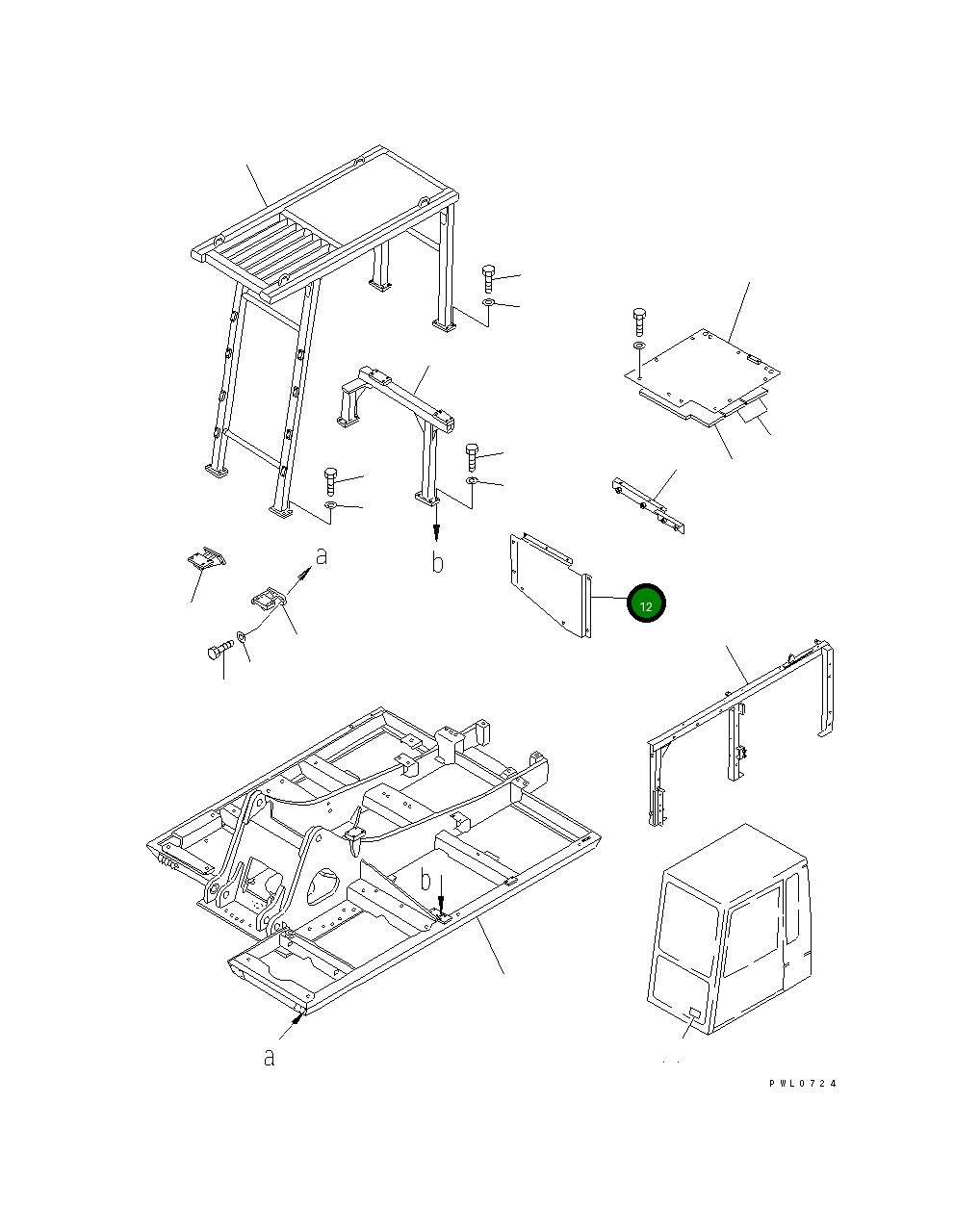 Крышка 22S-956-1110 Komatsu