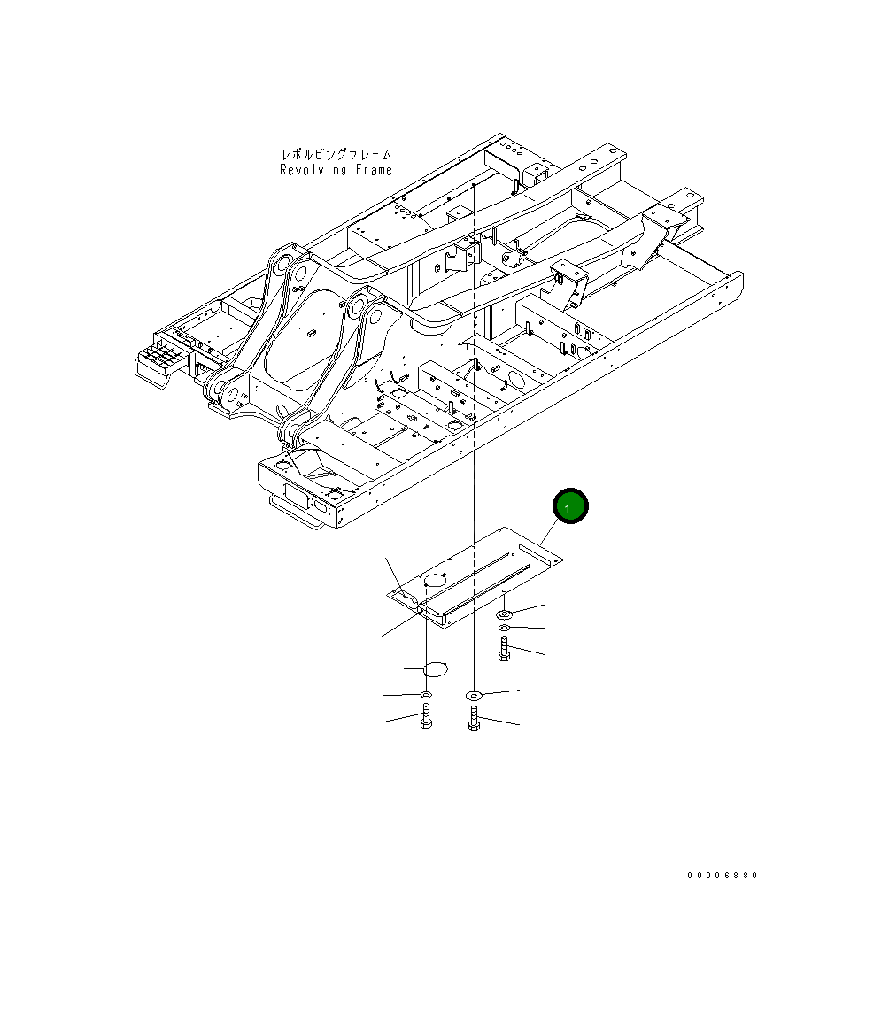 Крышка 209-53-11962  Komatsu