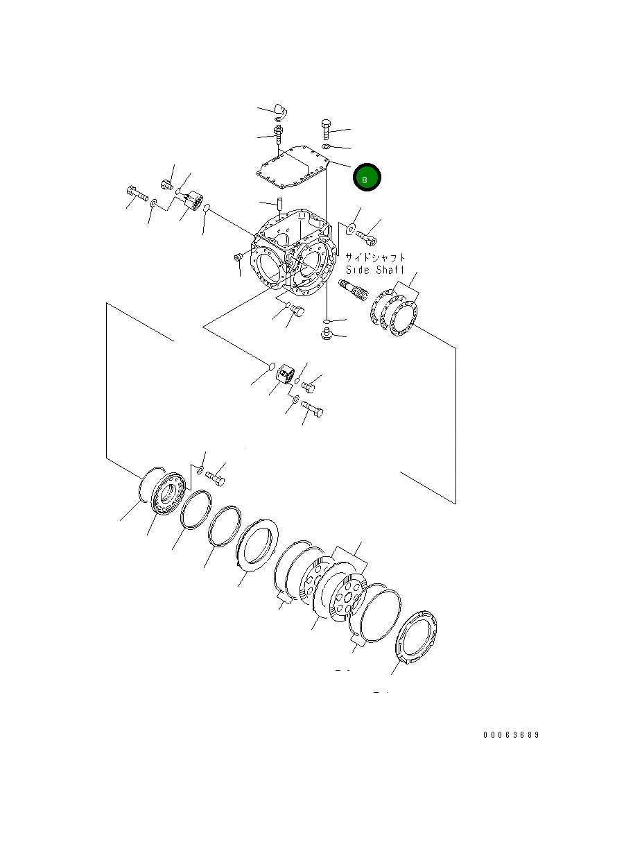 Крышка 418-23-33120  Komatsu