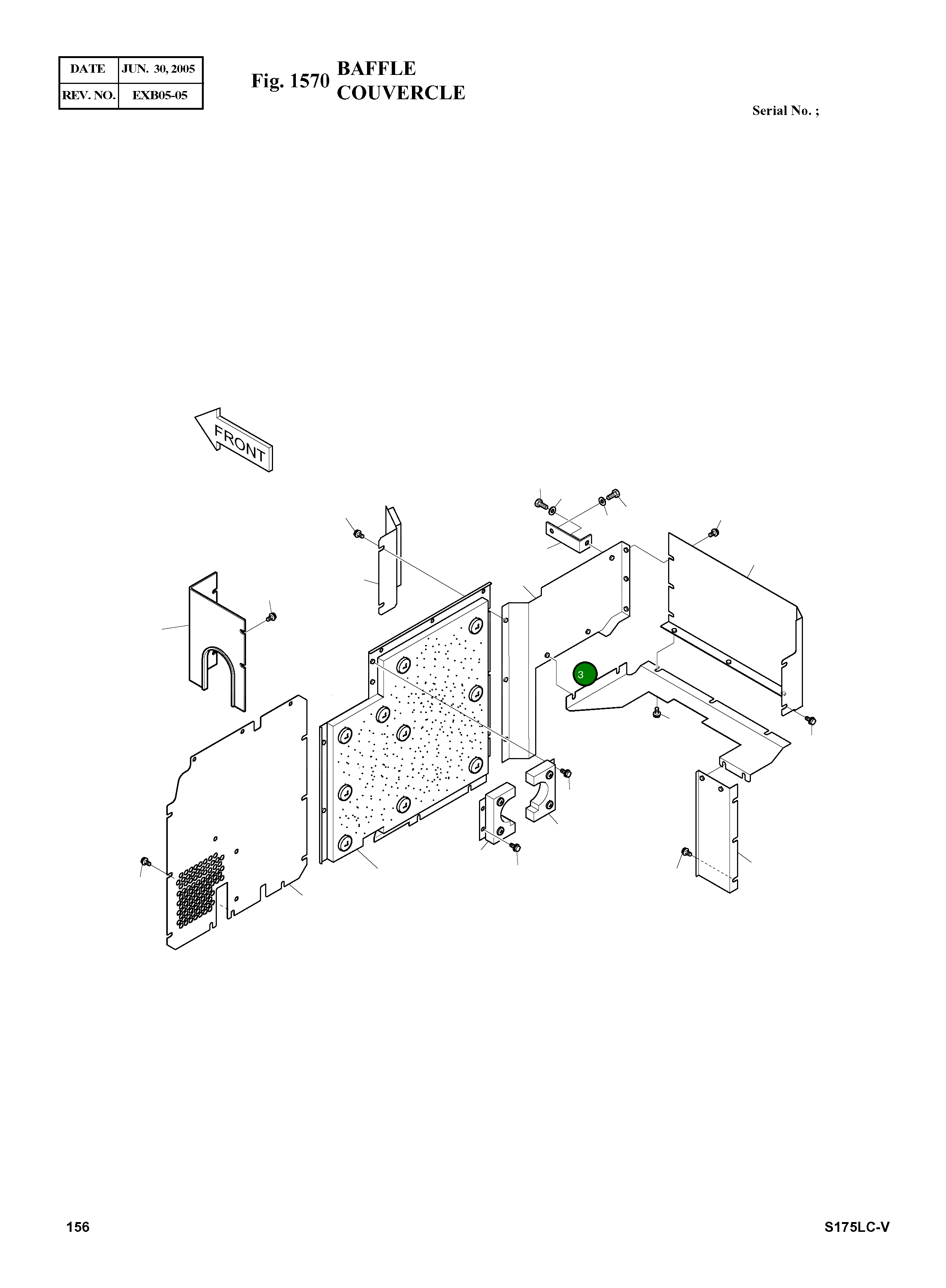 Крышка 464-00087B Komatsu