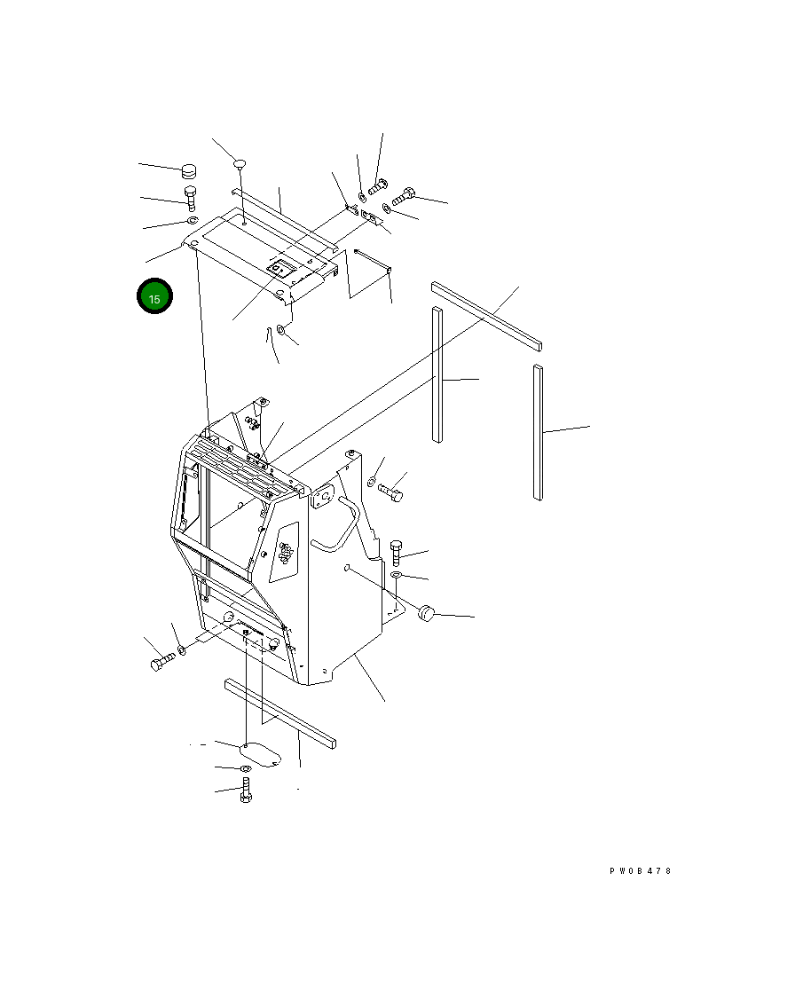Крышка 124-54-61152 Komatsu