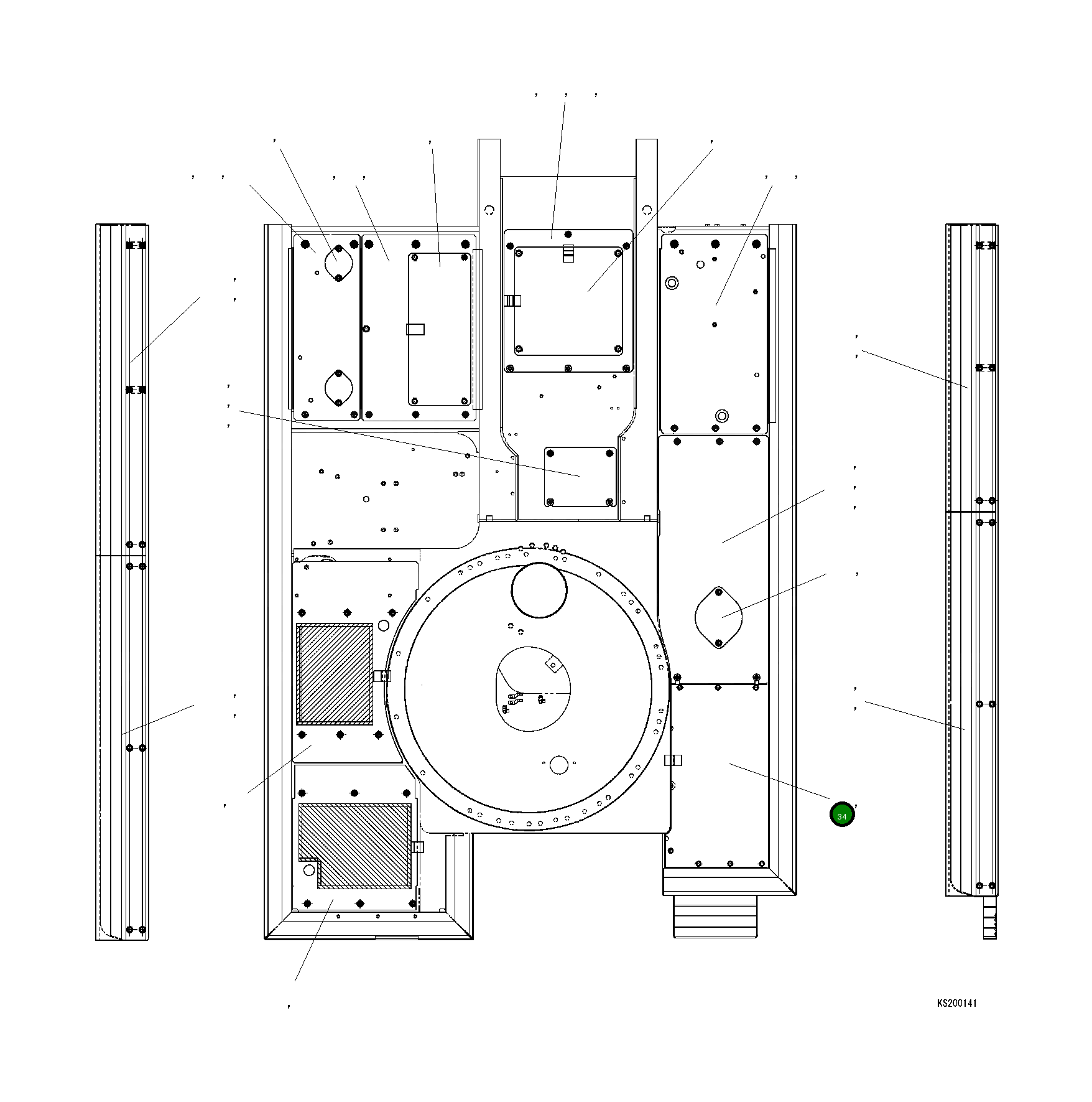 Крышка 20Y-54-KA441 Komatsu