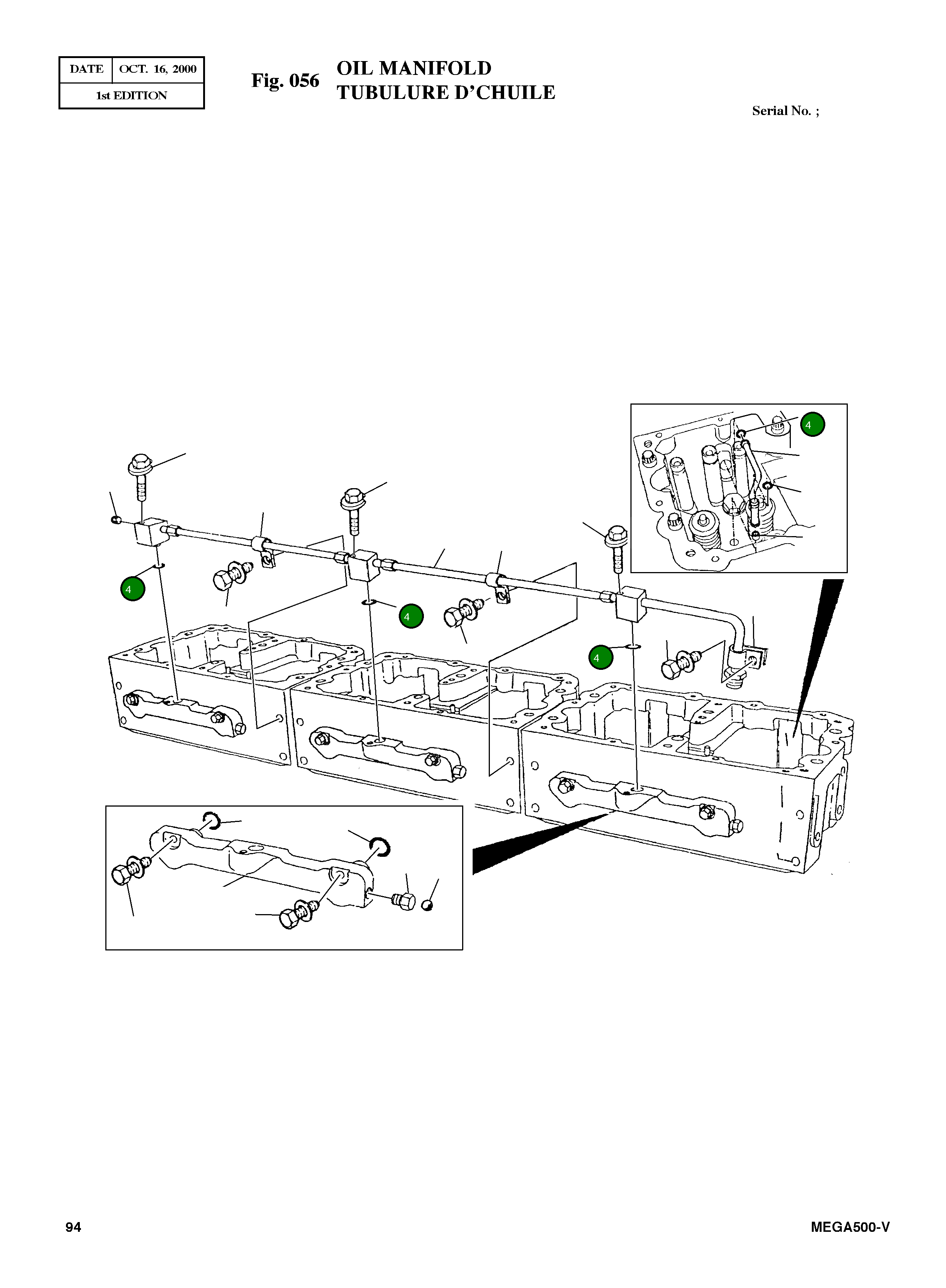 Кольцо уплотнительное (O-Ring) 3001340 Komatsu